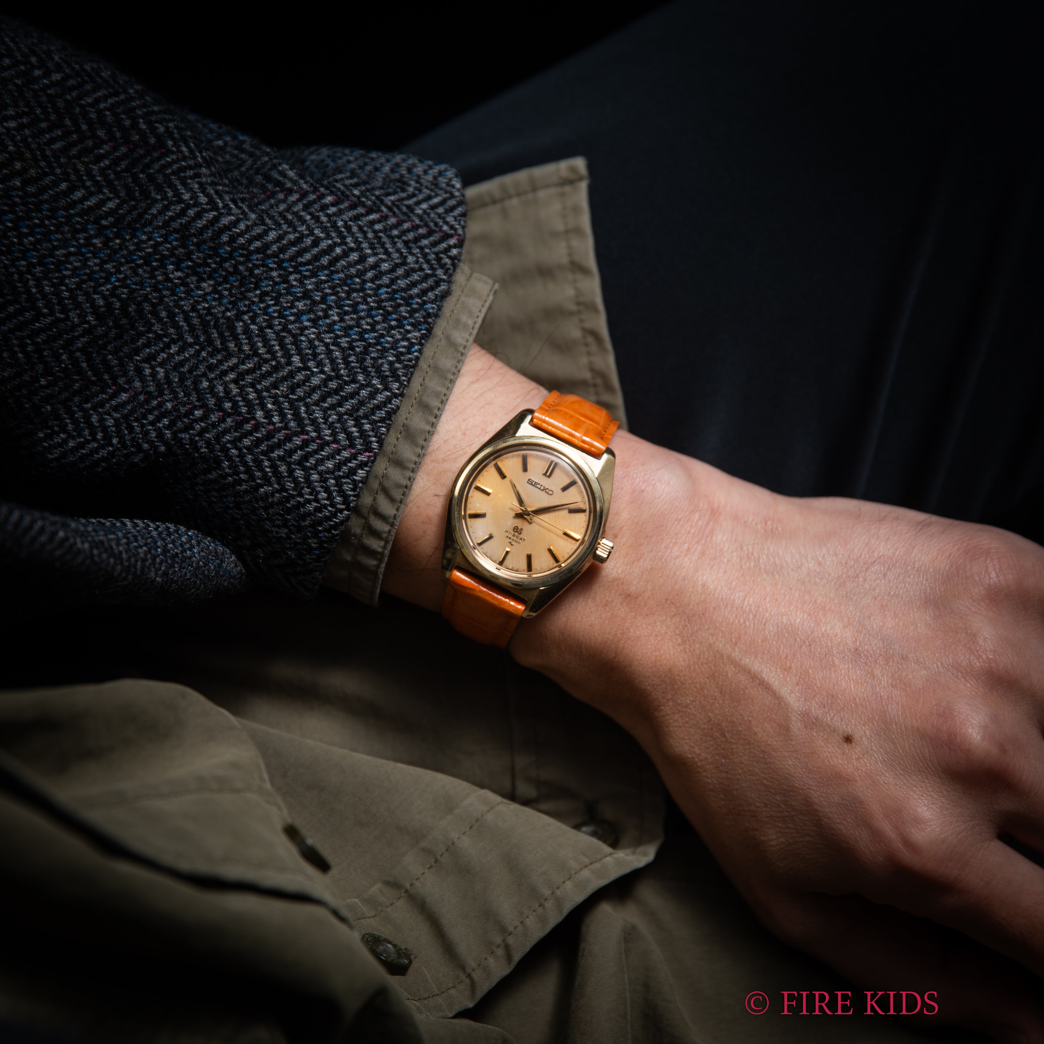 グランドセイコー 1968年製 手巻10振動 Ref.4520-8000 キャップゴールド 45GS パティーナダイヤル