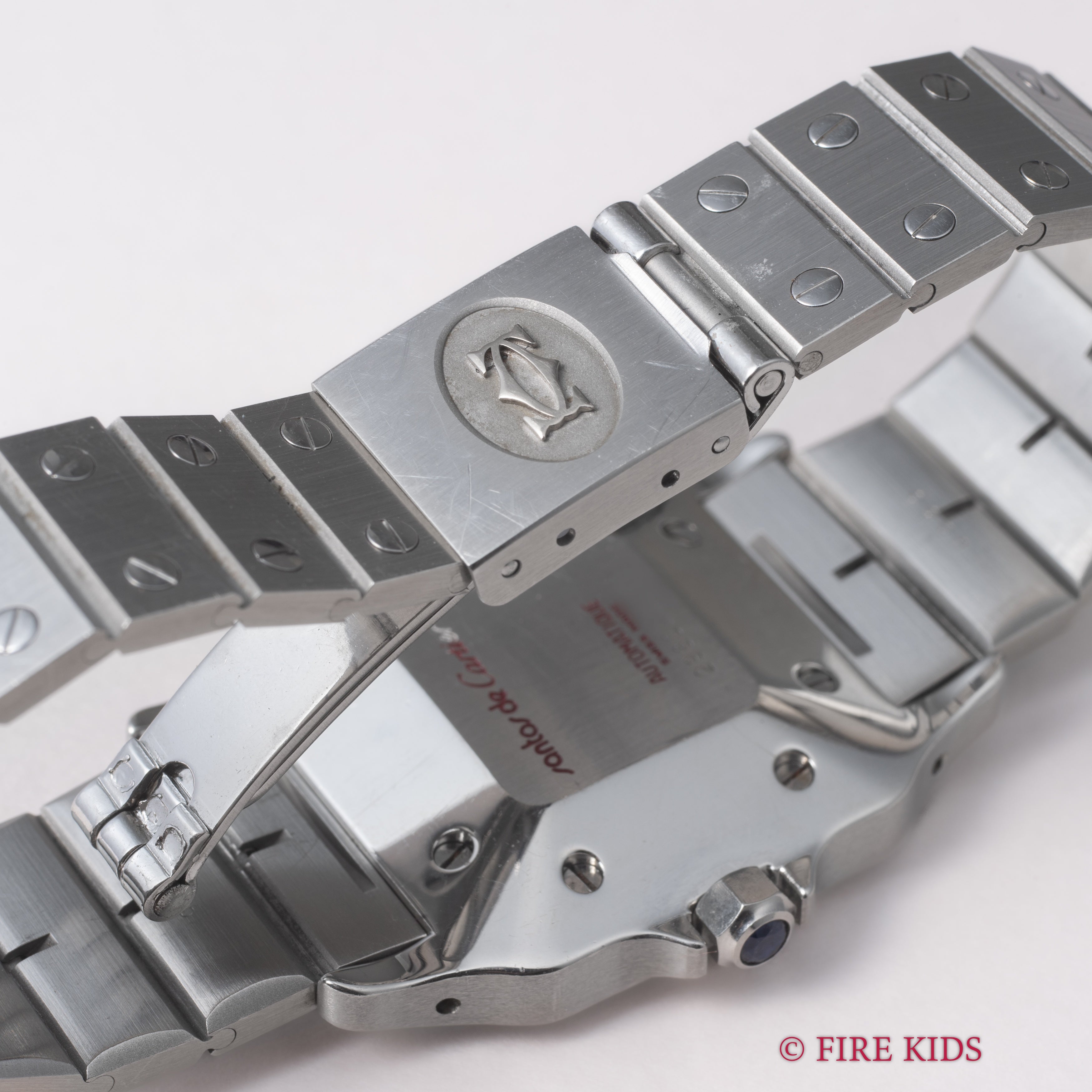 カルティエ サントス LMサイズ 1980年代製 Ref.2960 ステンレスケース ホワイトローマン 自動巻き