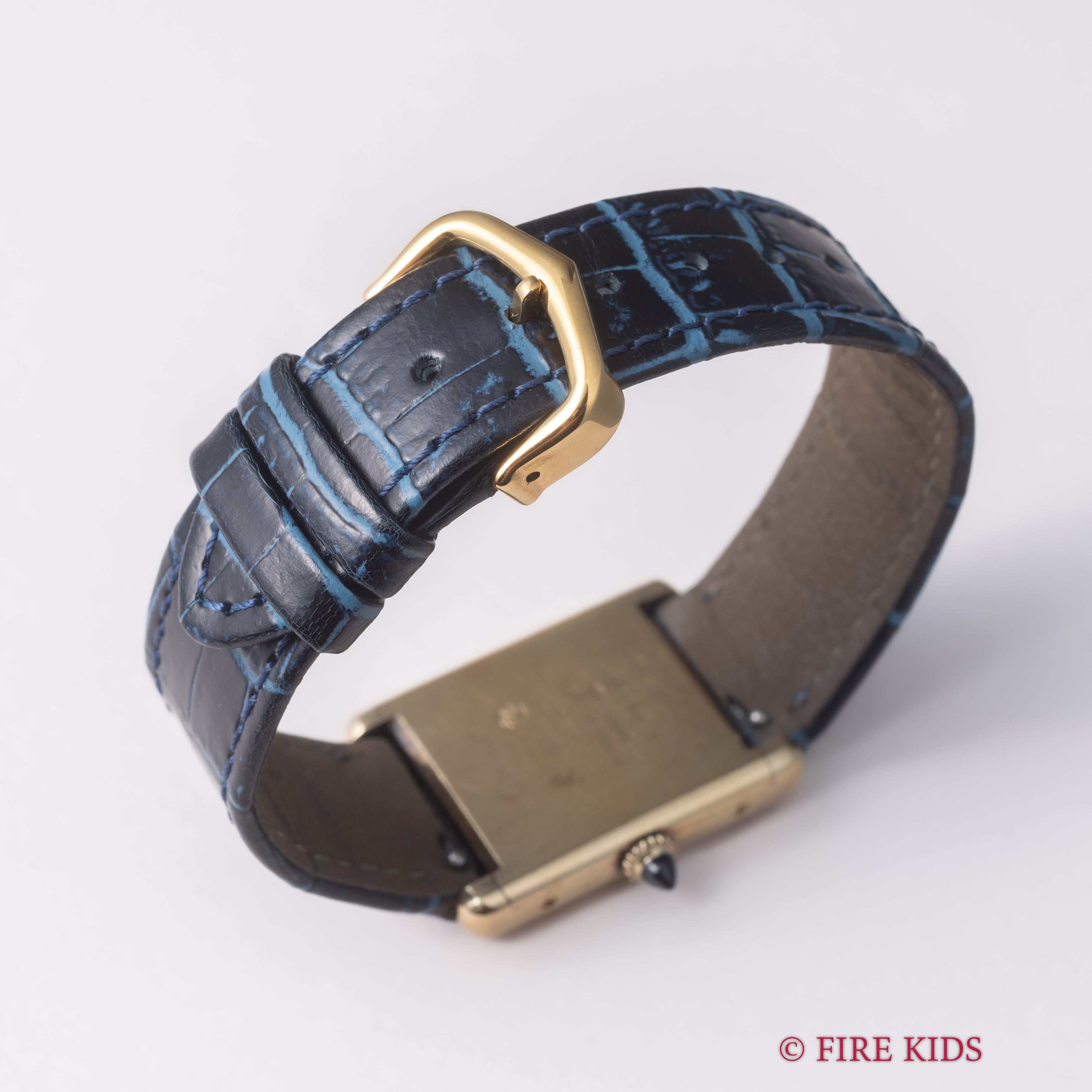 カルティエ マストタンク 1980年代製 LMサイズ 手巻き ラピスラズリダイヤル 箱、修理明細付き