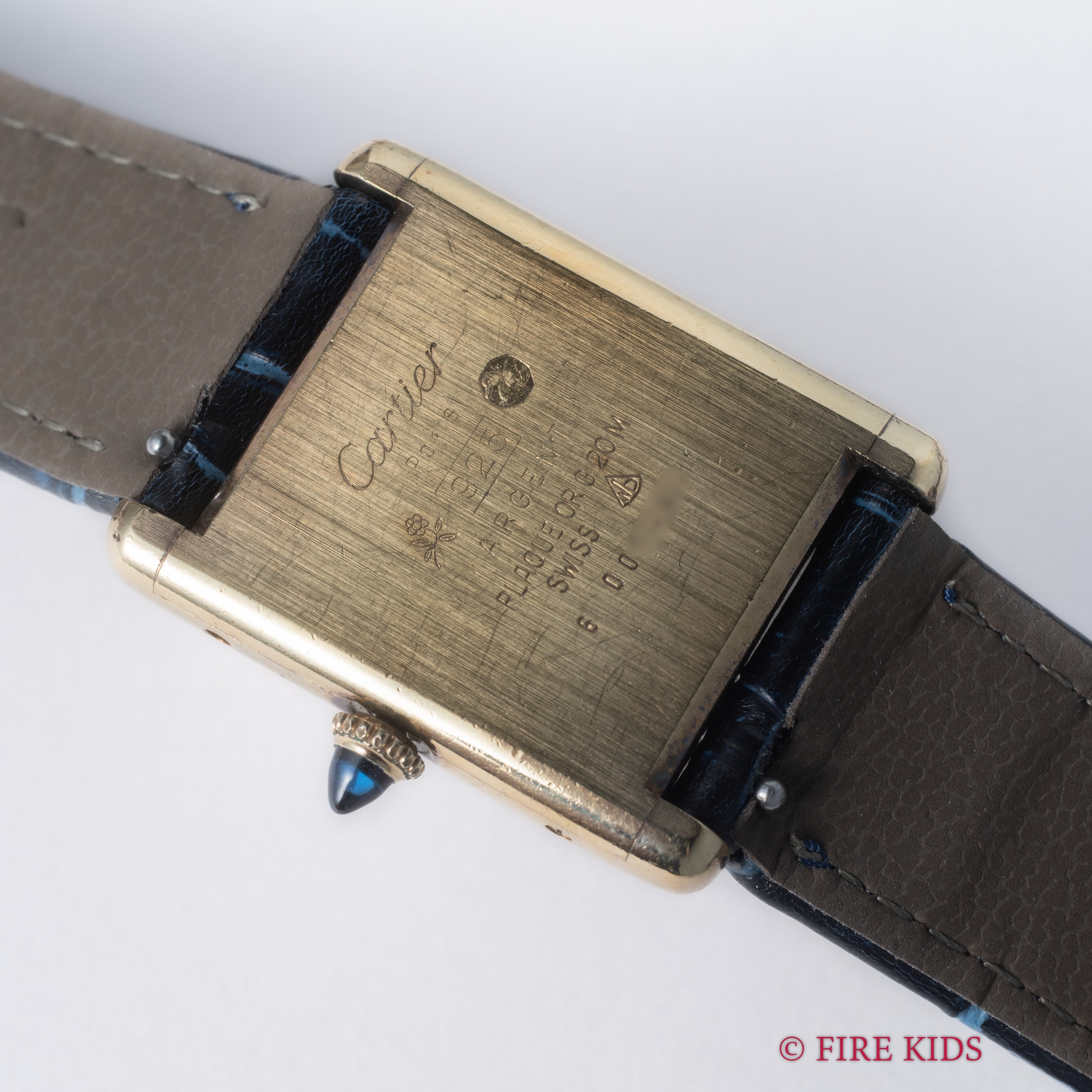 カルティエ マストタンク 1980年代製 LMサイズ 手巻き ラピスラズリダイヤル 箱、修理明細付き