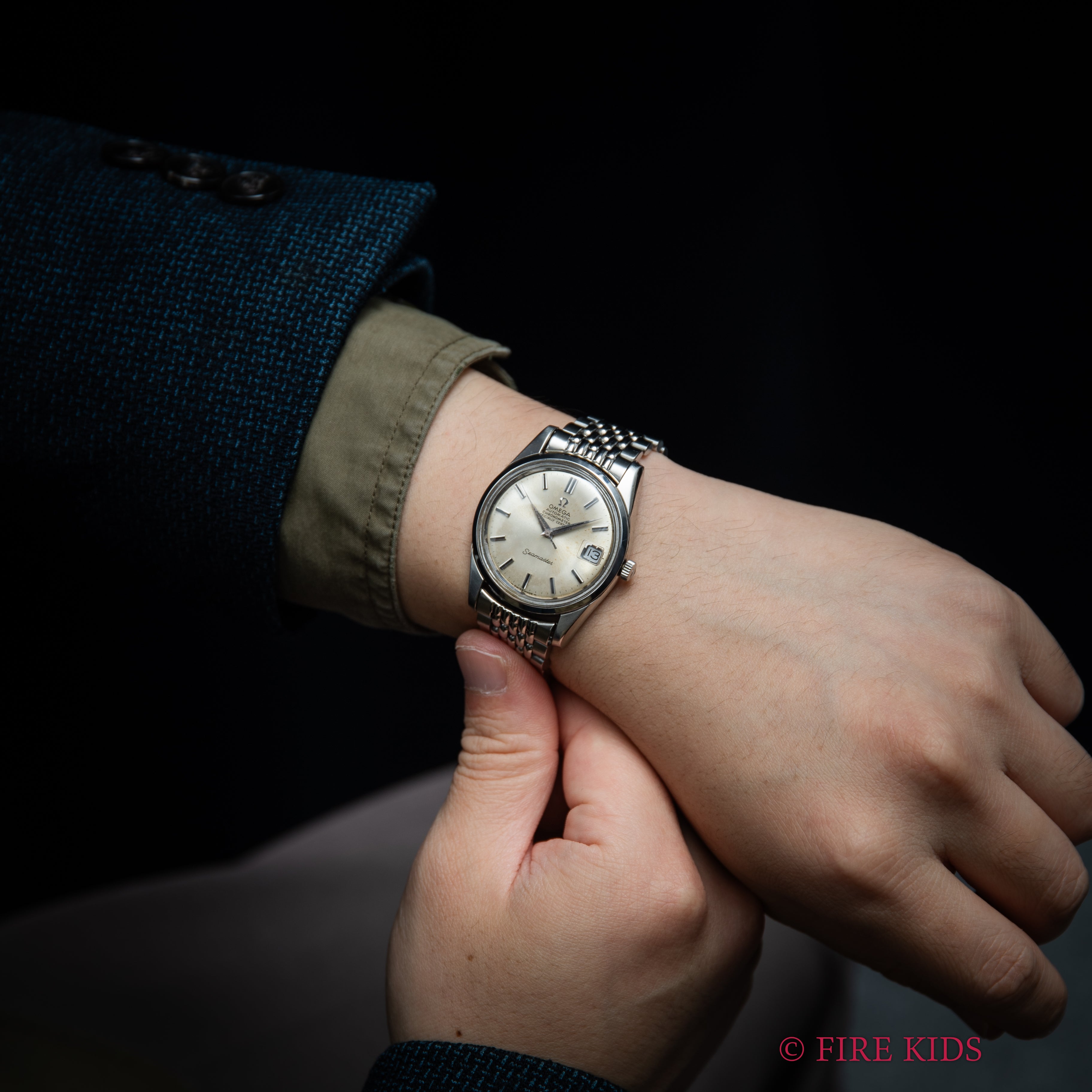 オメガ シーマスター 1969年製 Ref.168.010SP クロノメーター オートマチック Cal.564 純正ライスブレス付き