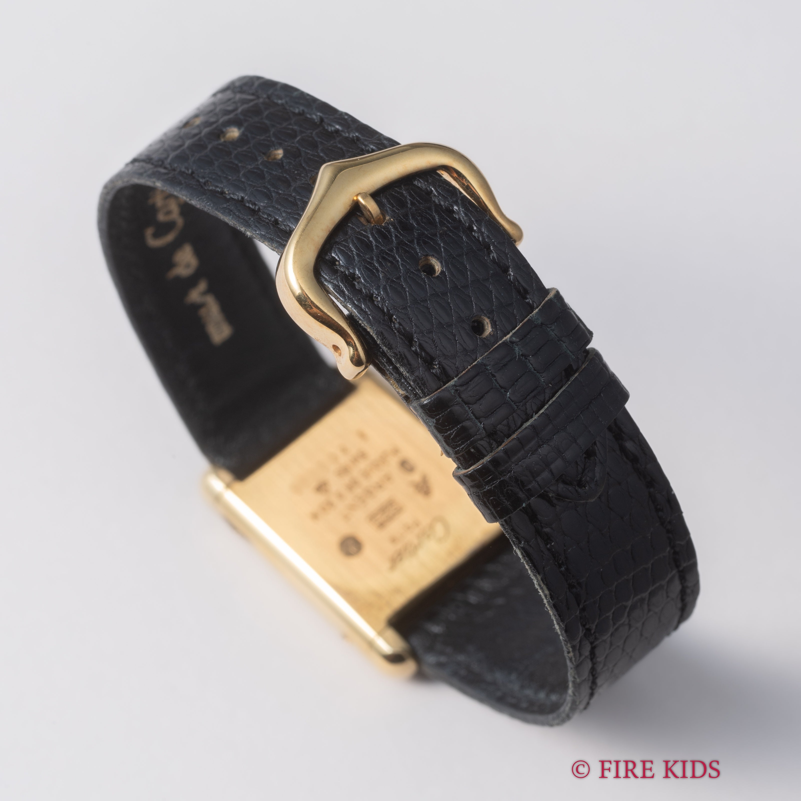 カルティエ マストタンク 1980年代製 SMサイズ 手巻 ブラックダイヤル 純正尾錠 箱、ギャラ、冊子付