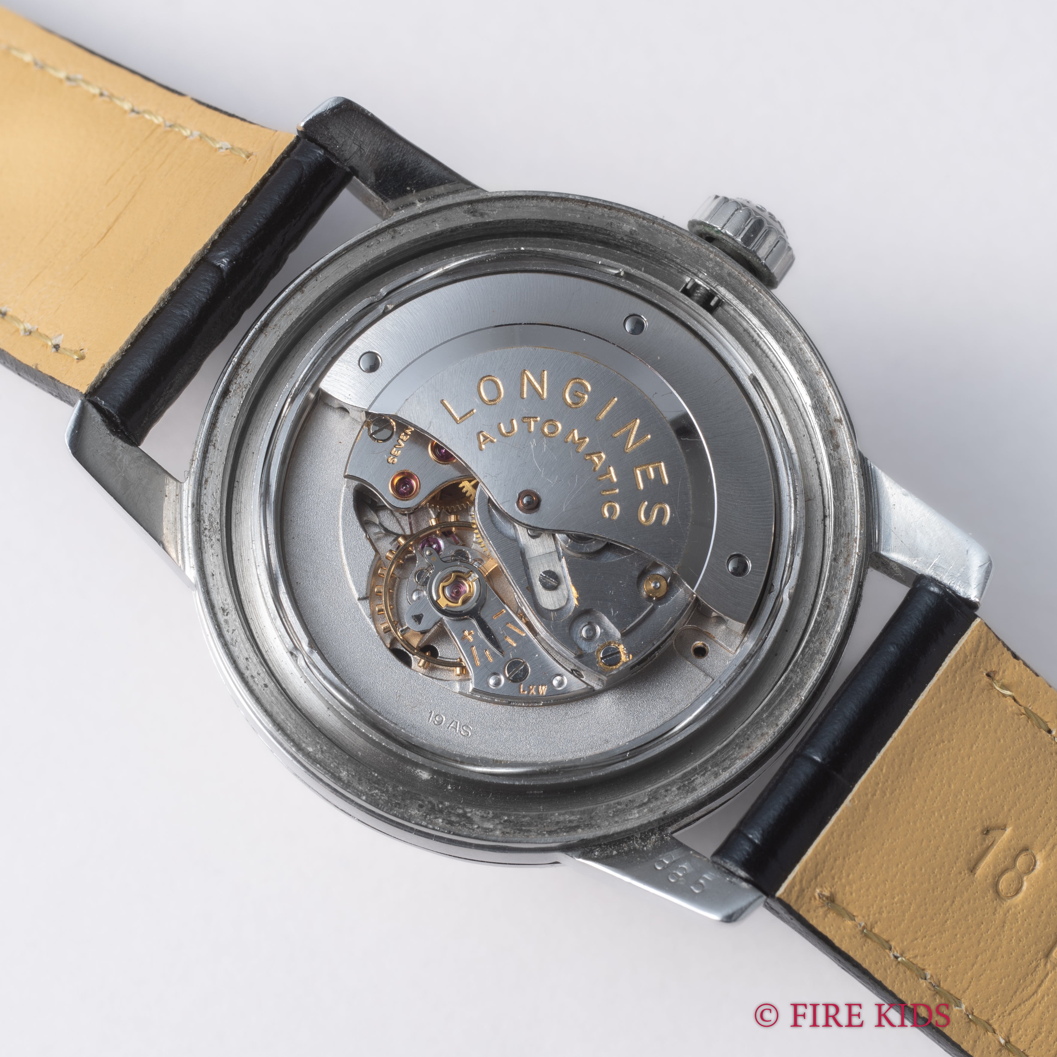 ロンジン プレコンクエスト Cal.19AS ブラックダイヤル 自動巻き ラウンド 1950年代