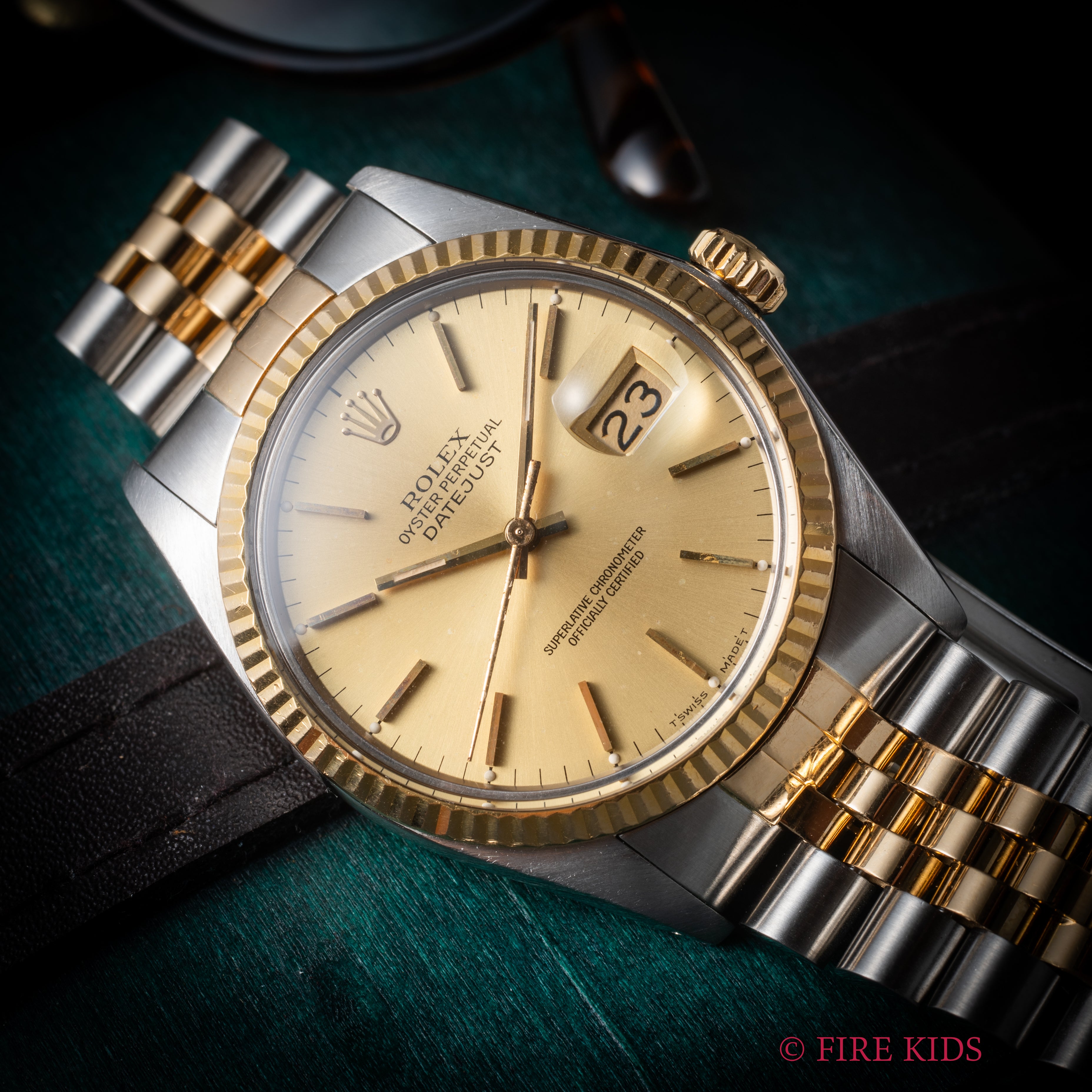 ロレックス 1984年製 デイトジャスト36 コンビ Ref.16013 自動巻 トリチウム夜光