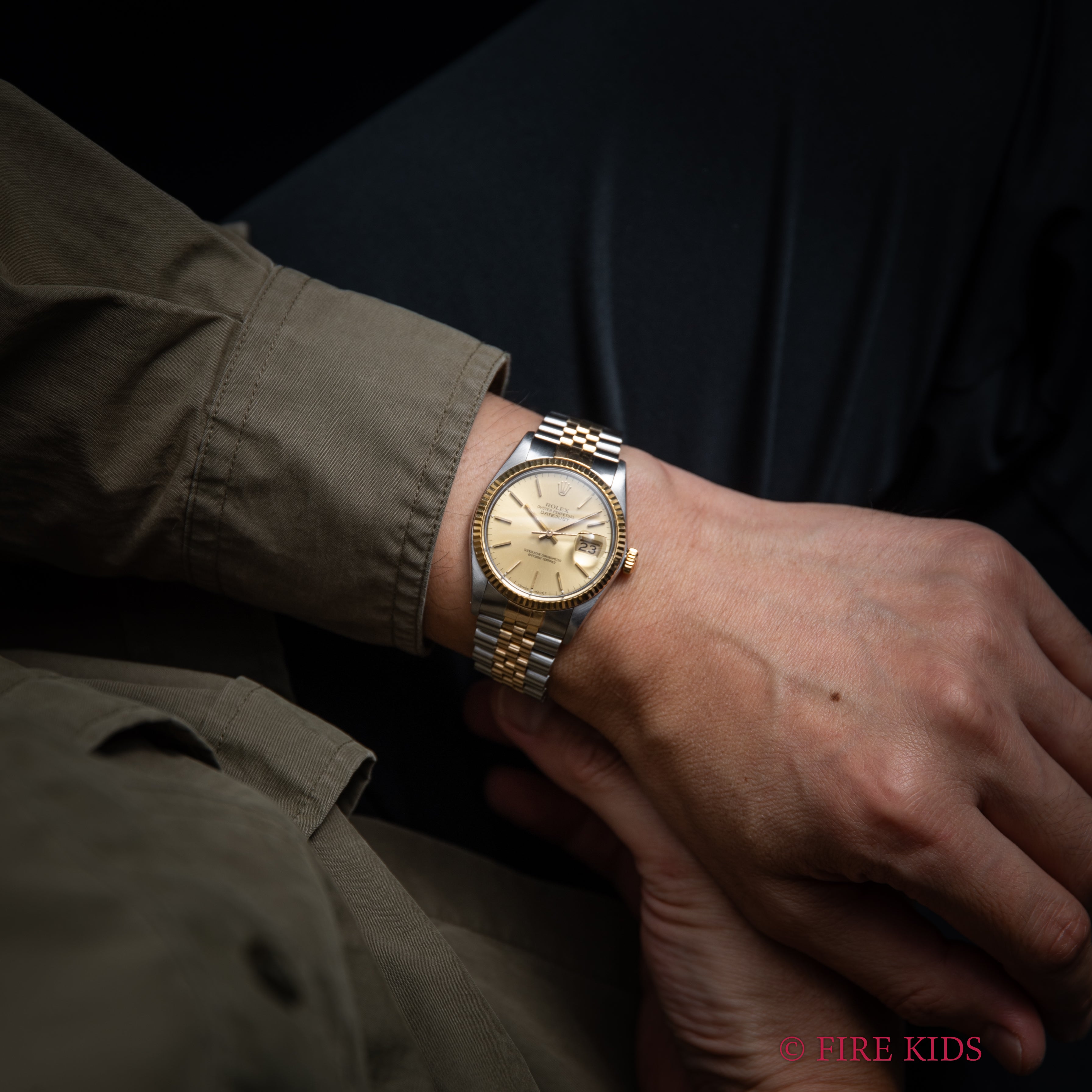 ロレックス 1984年製 デイトジャスト36 コンビ Ref.16013 自動巻 トリチウム夜光