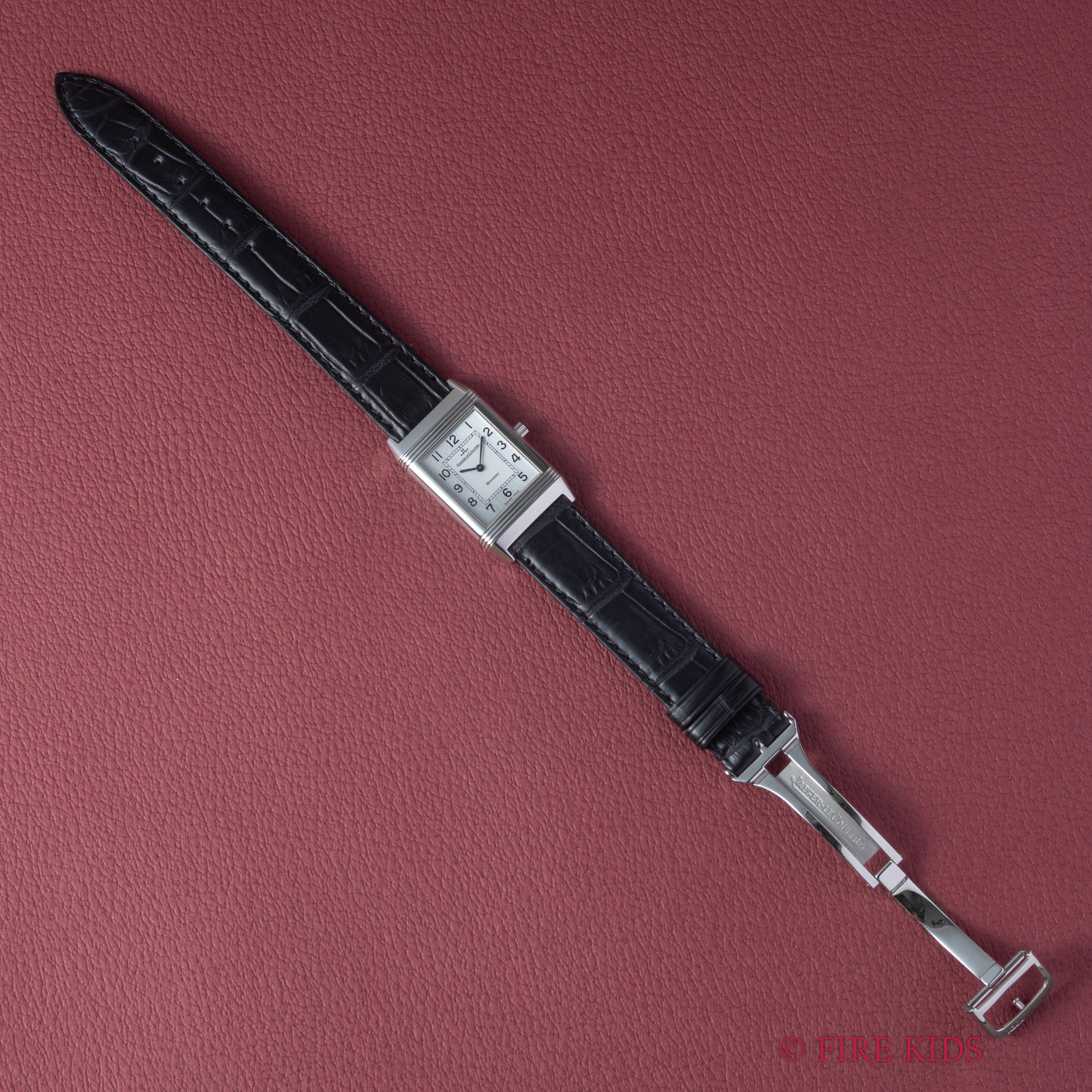 ジャガー・ルクルト レベルソ クラシック 2003年保証書 箱付き 手巻 純正Dバックル