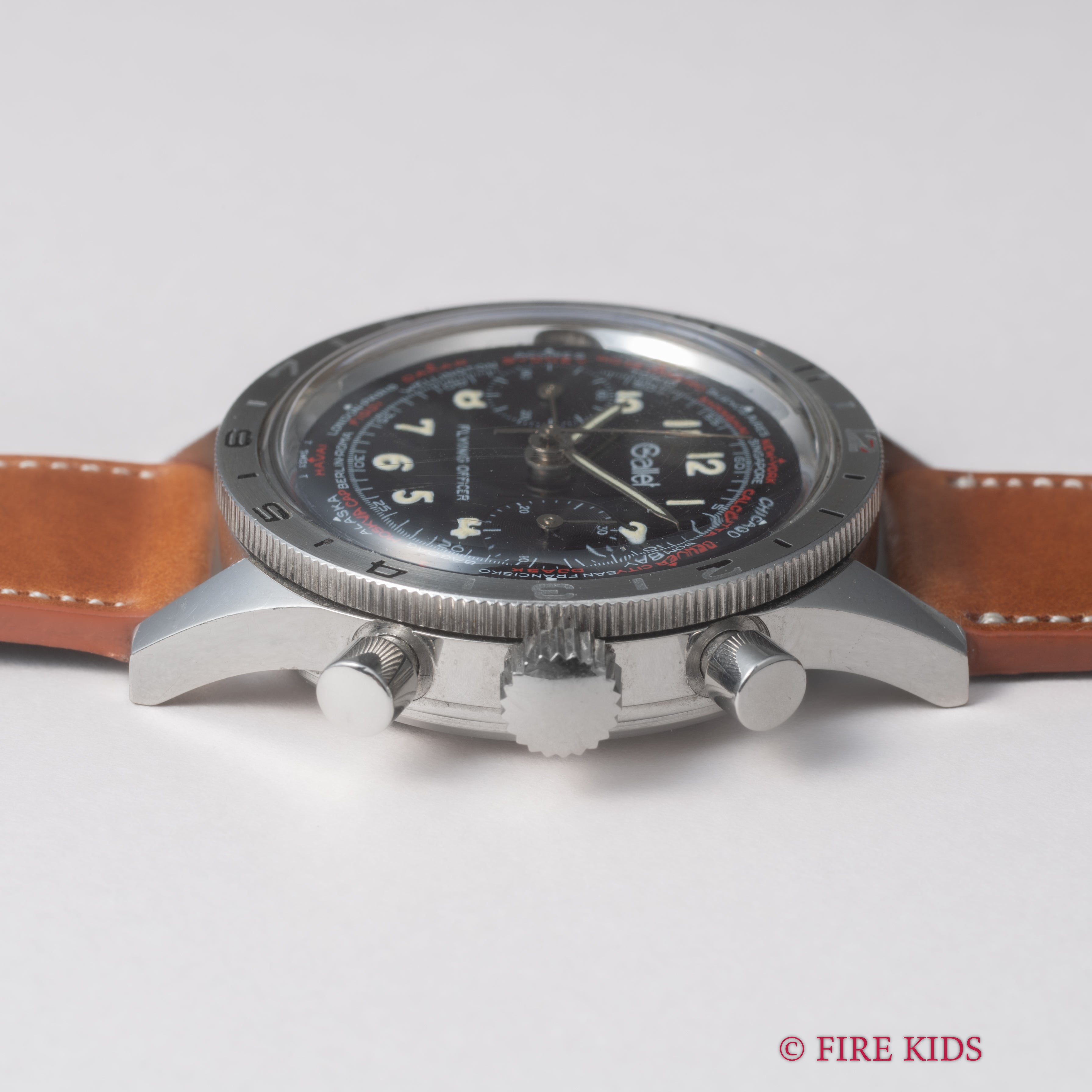 ギャレット スイス空軍 フライングオフィサー パイロットクロノグラフ 1970年代製 手巻 Cal.248