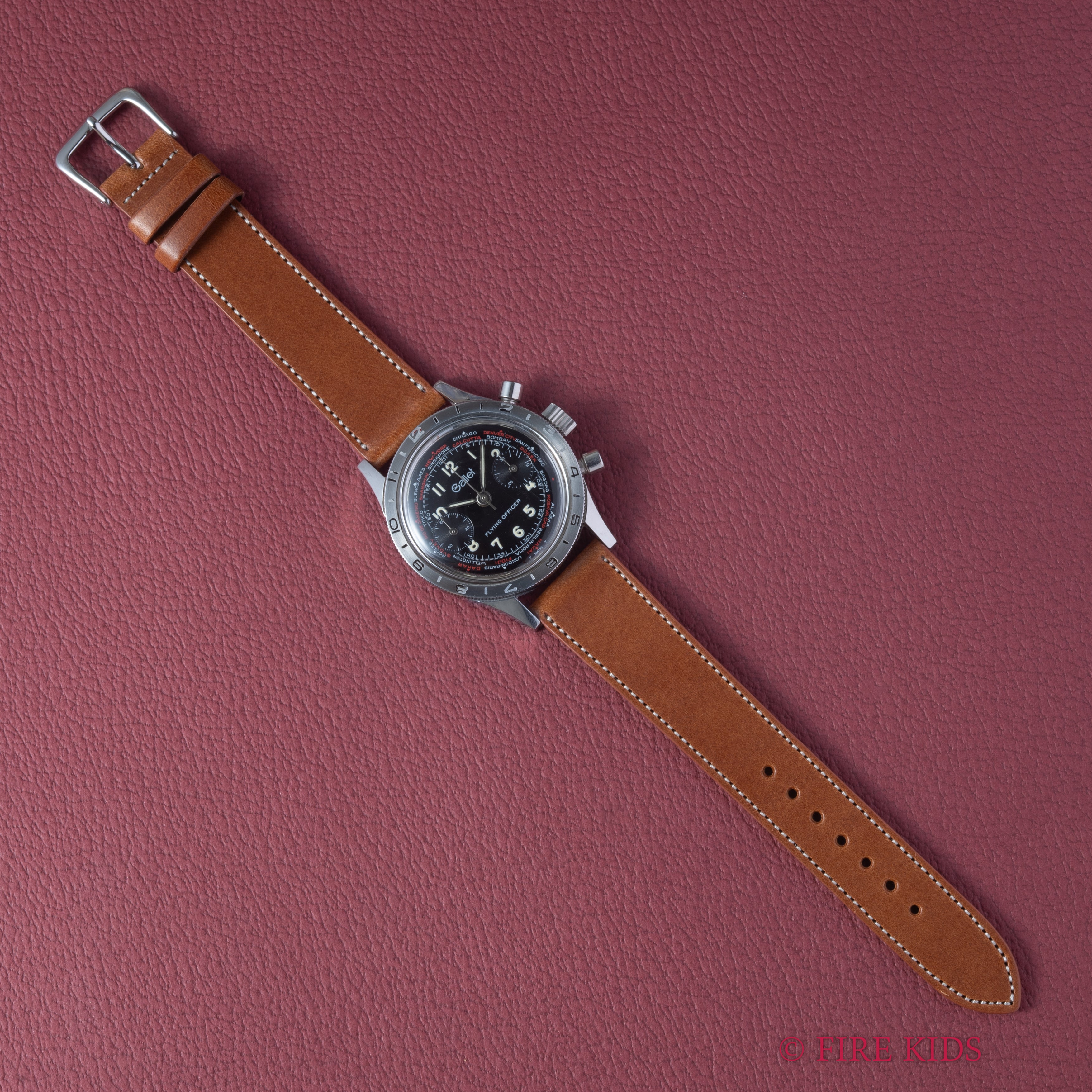 ギャレット スイス空軍 フライングオフィサー パイロットクロノグラフ 1970年代製 手巻 Cal.248