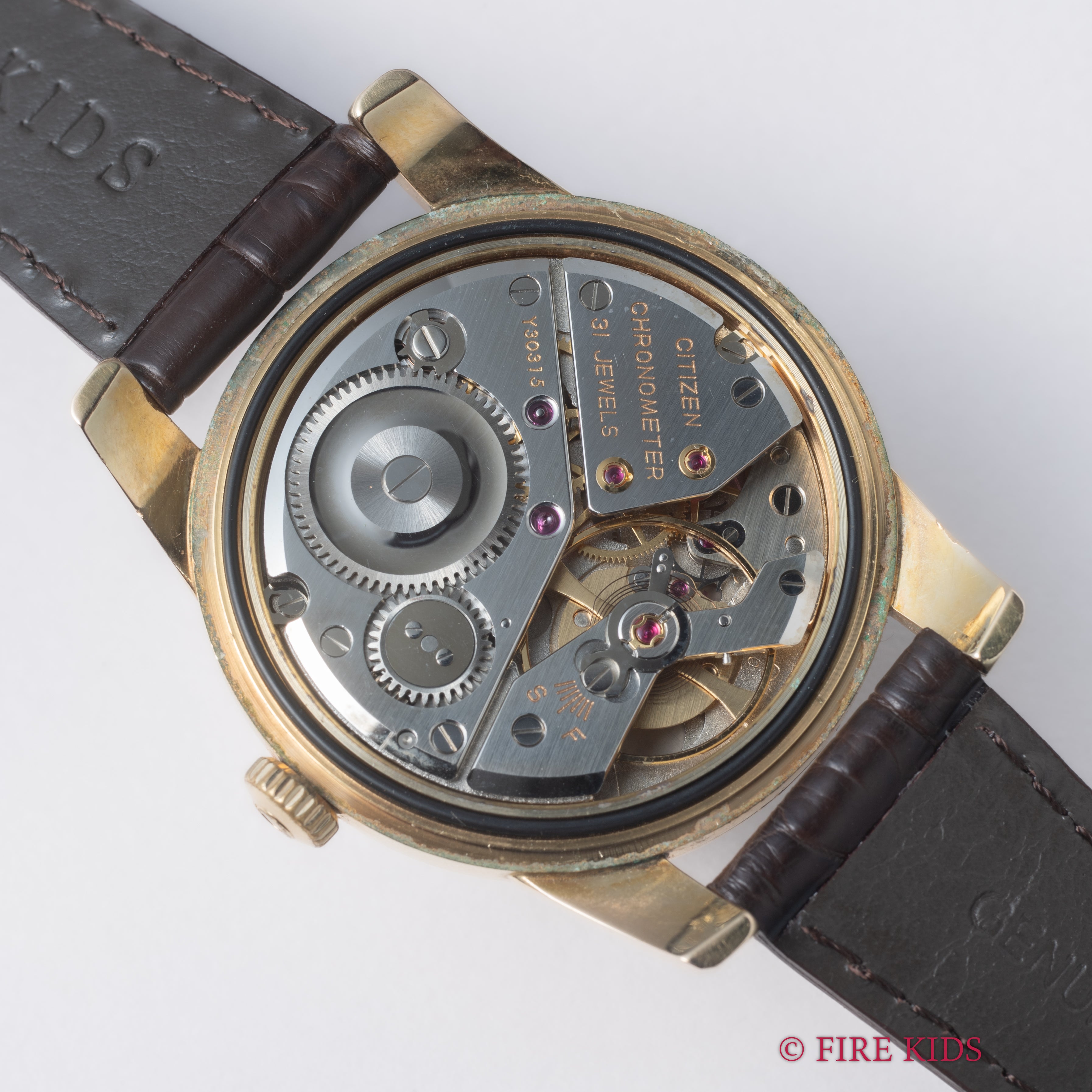 シチズン クロノメーター 1963年製 Ref.CR1507081 14金張り 手巻き 31石