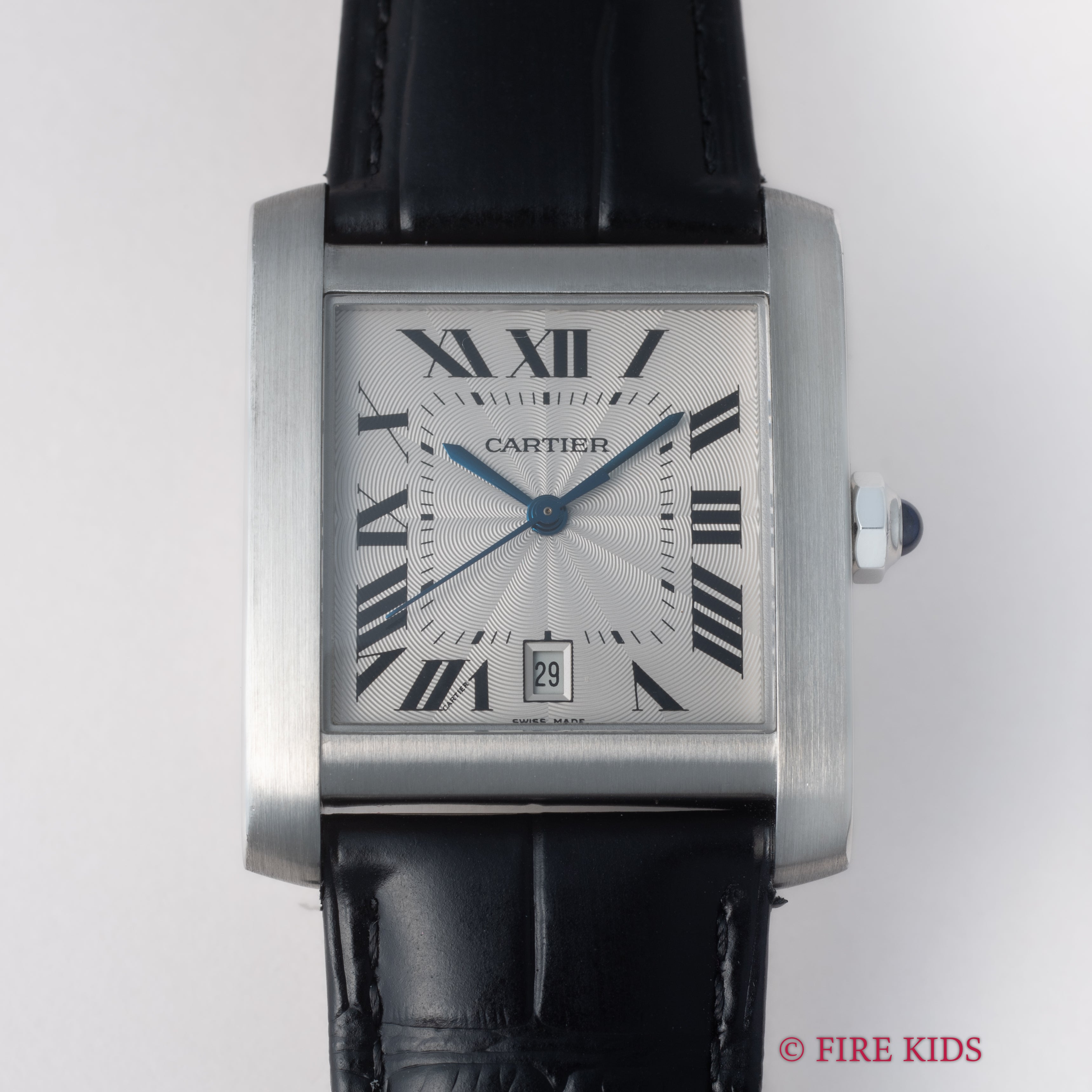 カルティエ タンク フランセーズ LMサイズ 自動巻 1990年代製 純正Dバックル