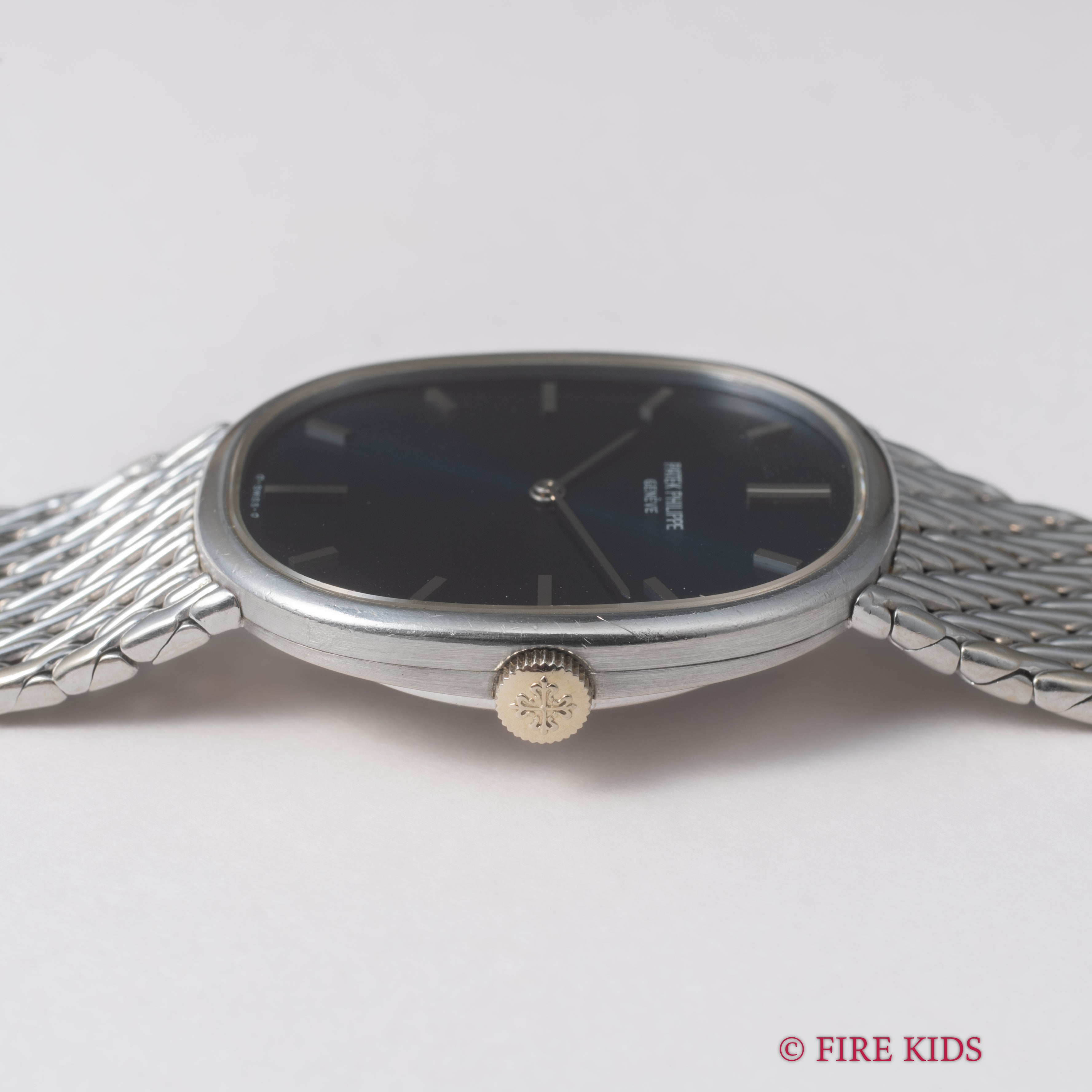 パテック・フィリップ ゴールデンエリプス 18金無垢ホワイトゴールド ブレス 1970年代製 Ref.3848/8手巻き