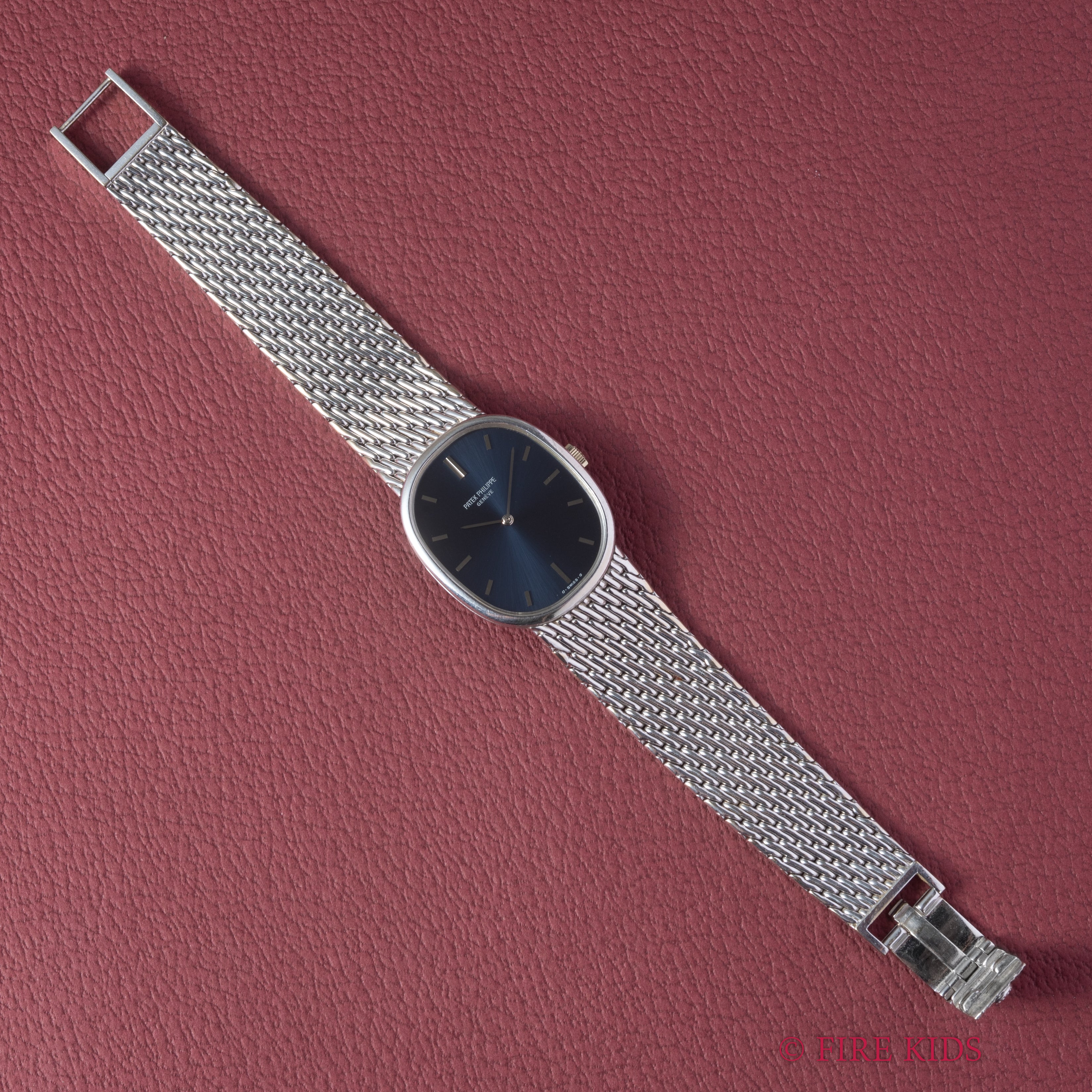 パテック・フィリップ ゴールデンエリプス 18金無垢ホワイトゴールド ブレス 1970年代製 Ref.3848/8手巻き