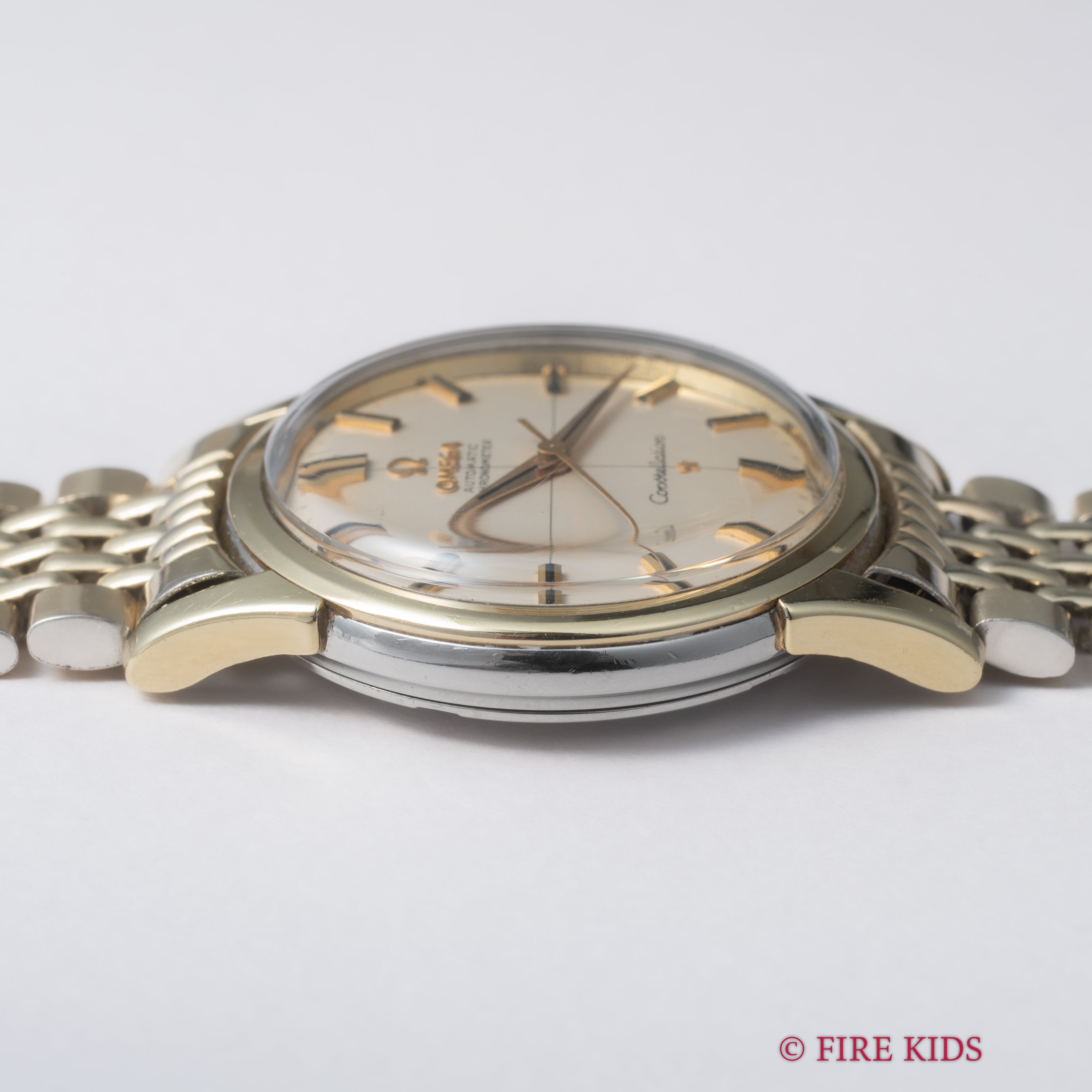 オメガ 1959年製 コンステレーション トップゴールドケース Cal.551 純正GFブレス