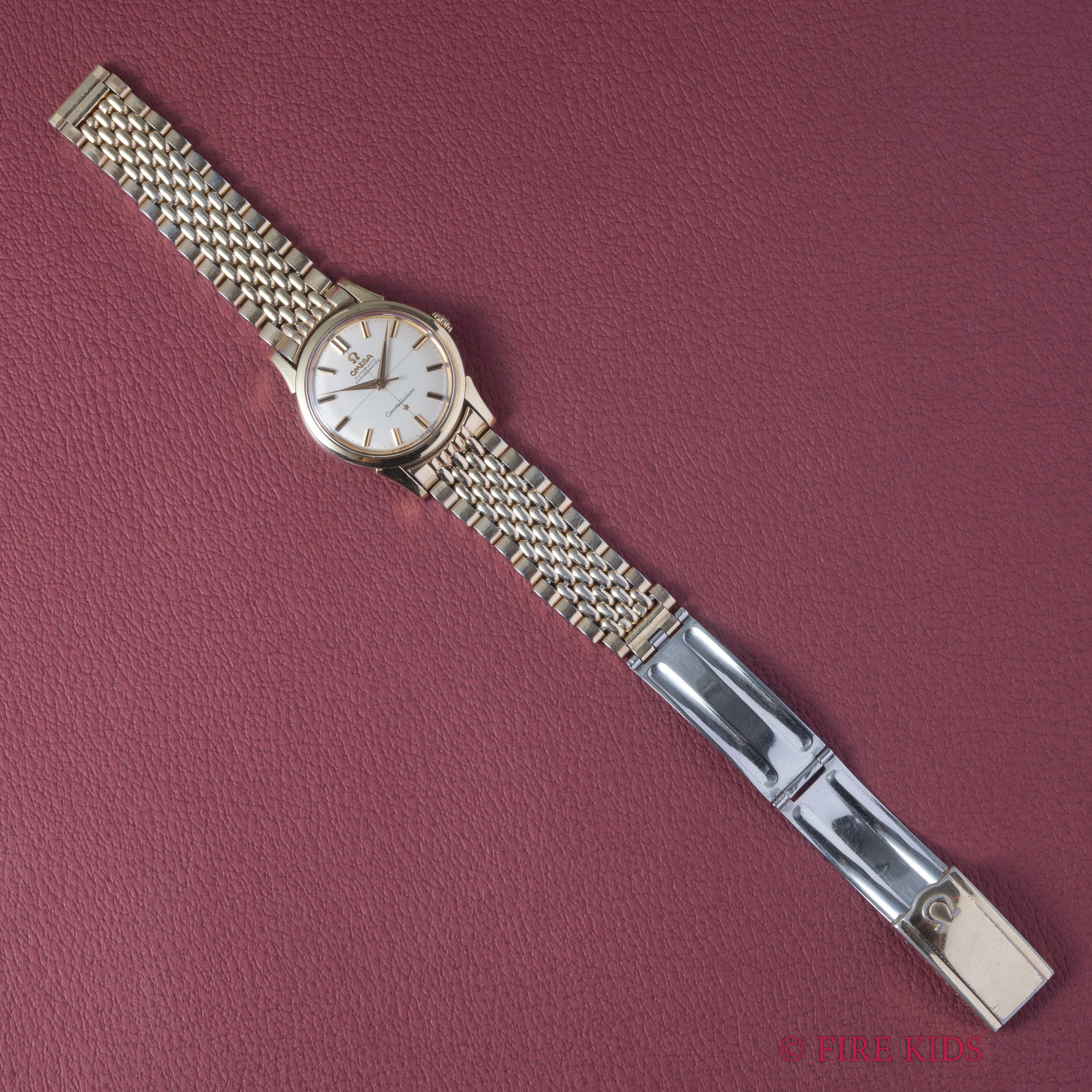 オメガ 1959年製 コンステレーション トップゴールドケース Cal.551 純正GFブレス