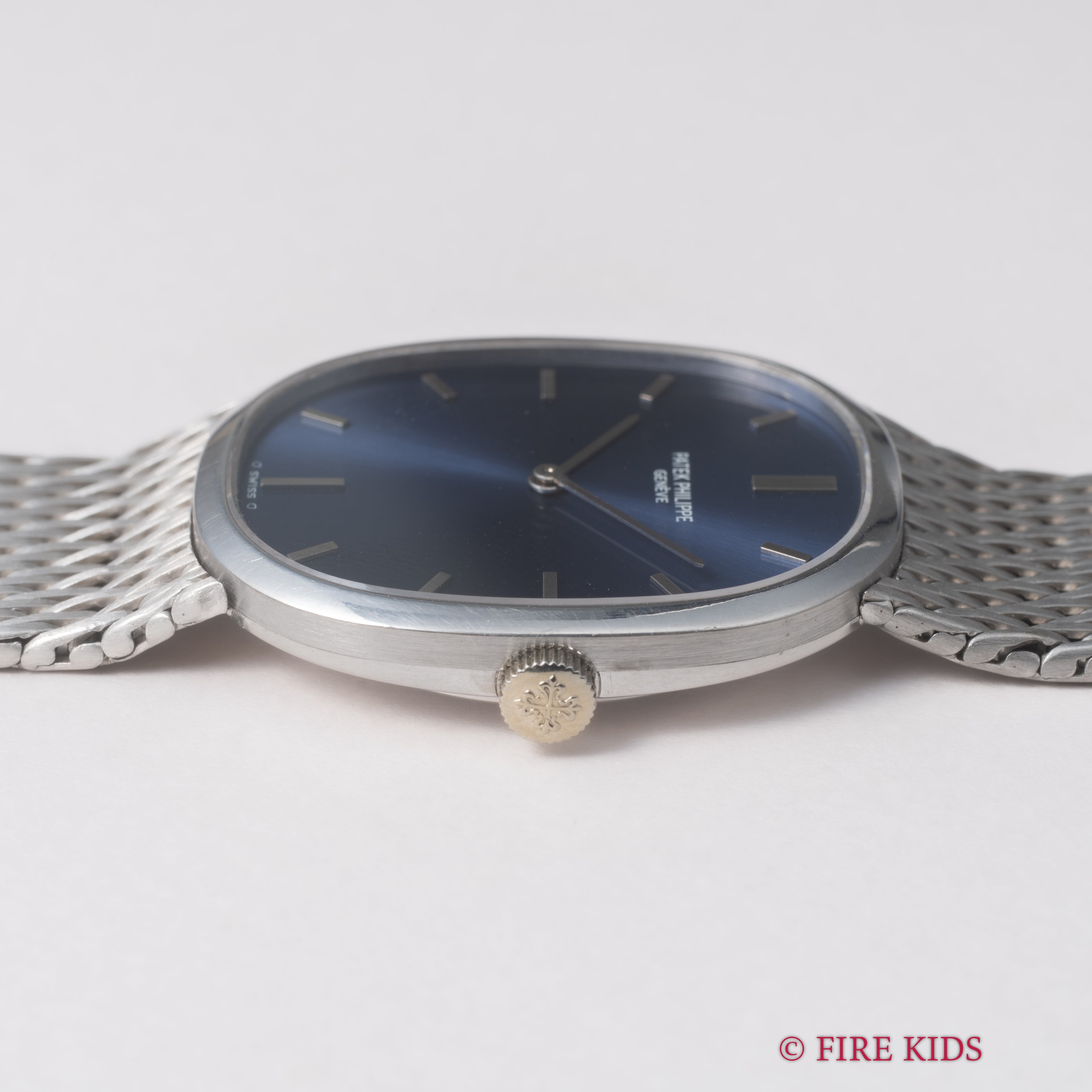 パテック・フィリップ ゴールデンエリプス 18金無垢ホワイトゴールド ブレス 1970年代製 Ref.3848/8手巻き