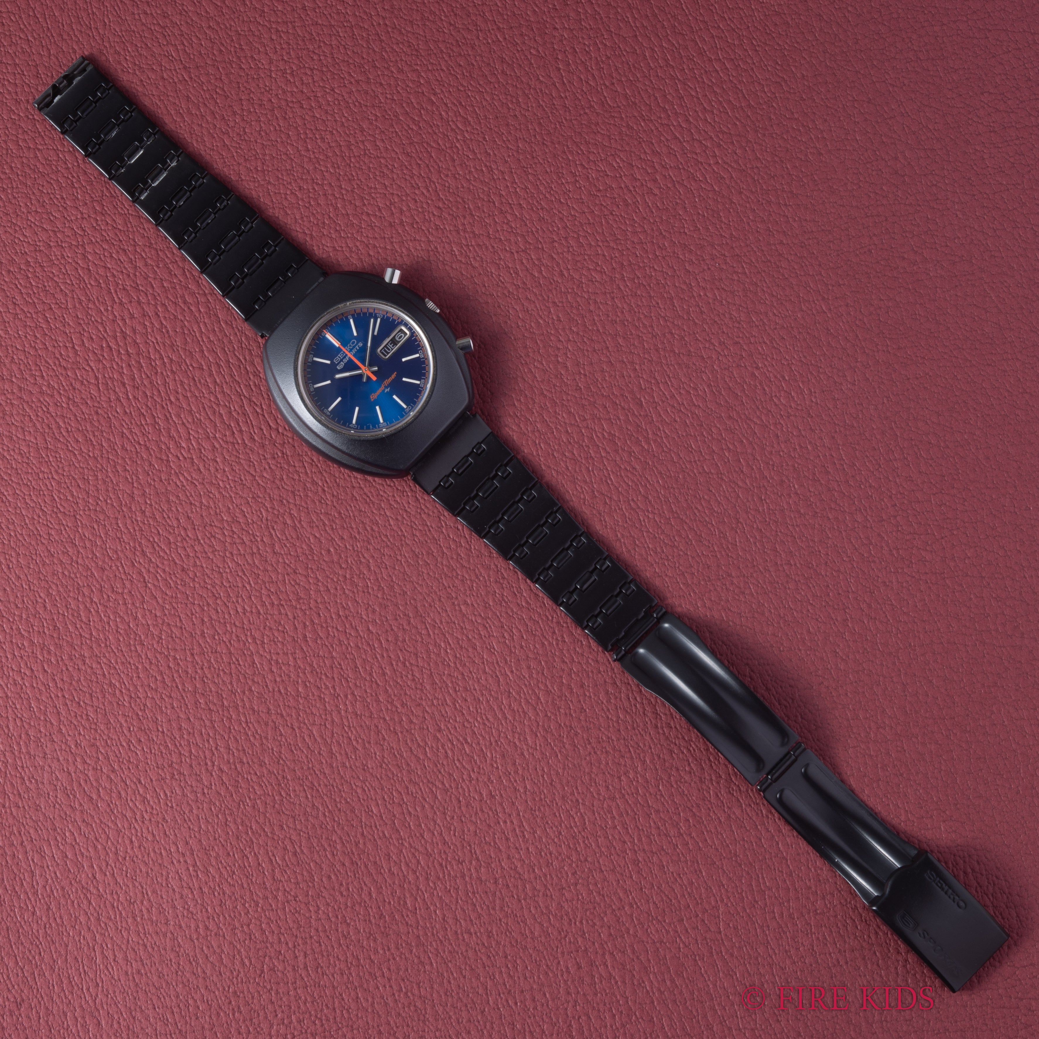 セイコー 5スポーツ スピードタイマー 1972年製 NSBケース 自動巻クロノグラフ Ref.7017-7000 純正ブレス 美品