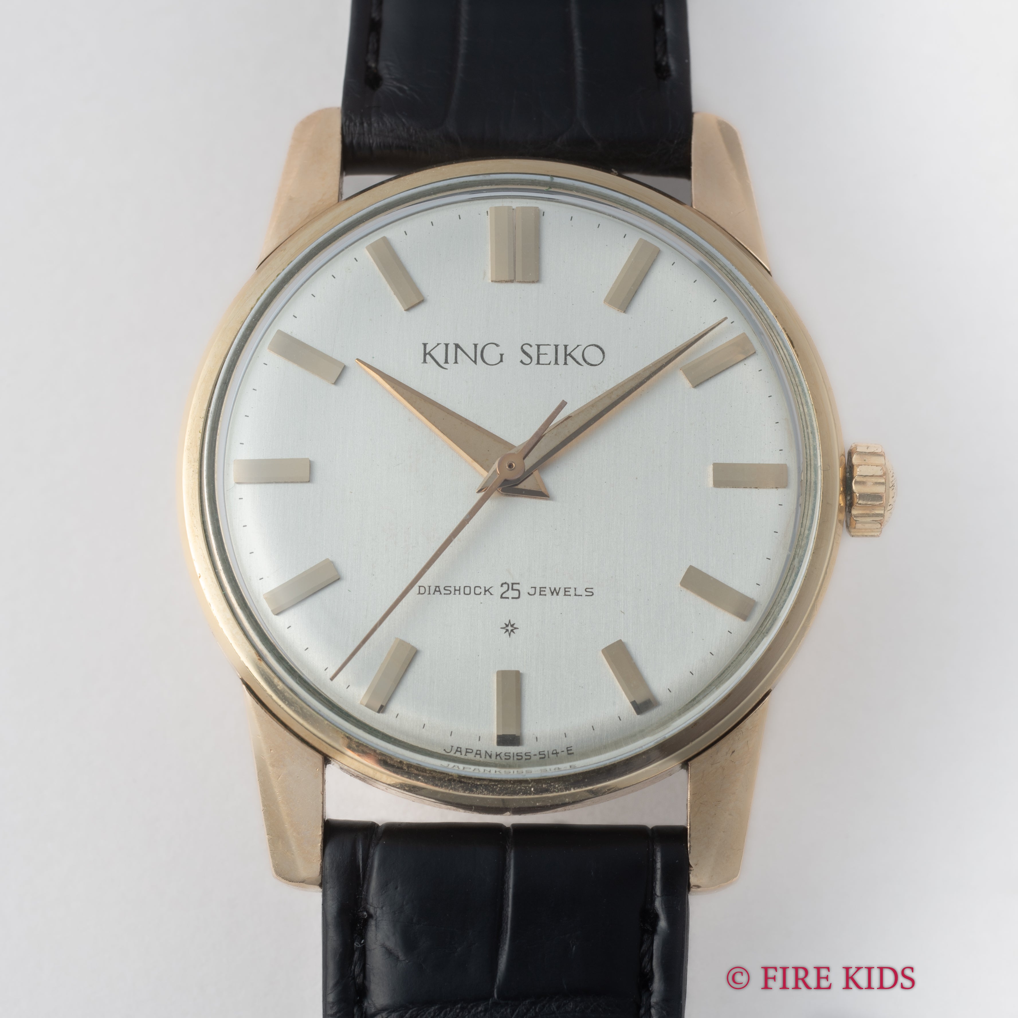 キングセイコー ファーストモデル 1963年製 SDダイヤル Ref.15034 KS 盾メダリオン 14金張り
