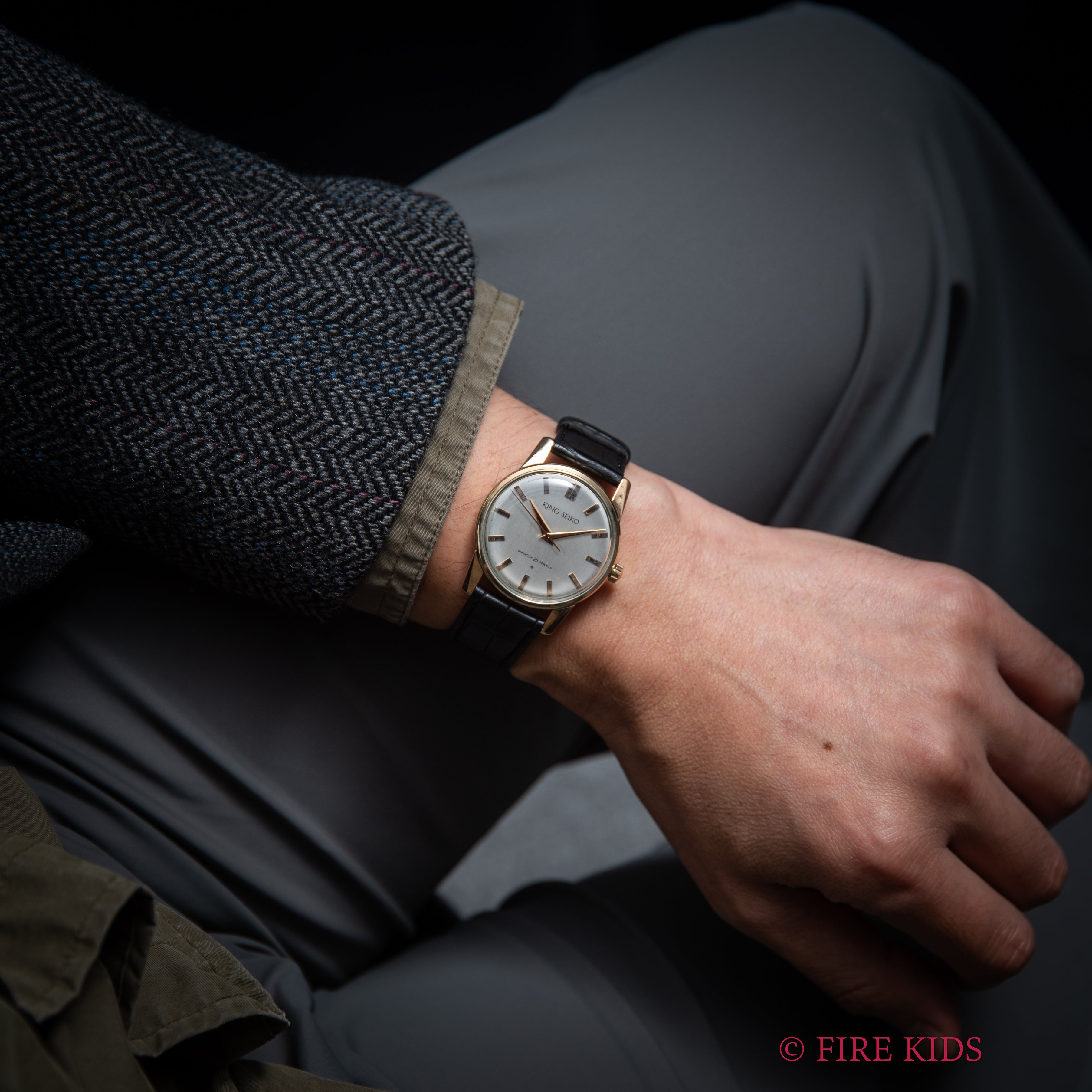 キングセイコー ファーストモデル 1963年製 SDダイヤル Ref.15034 KS 盾メダリオン 14金張り