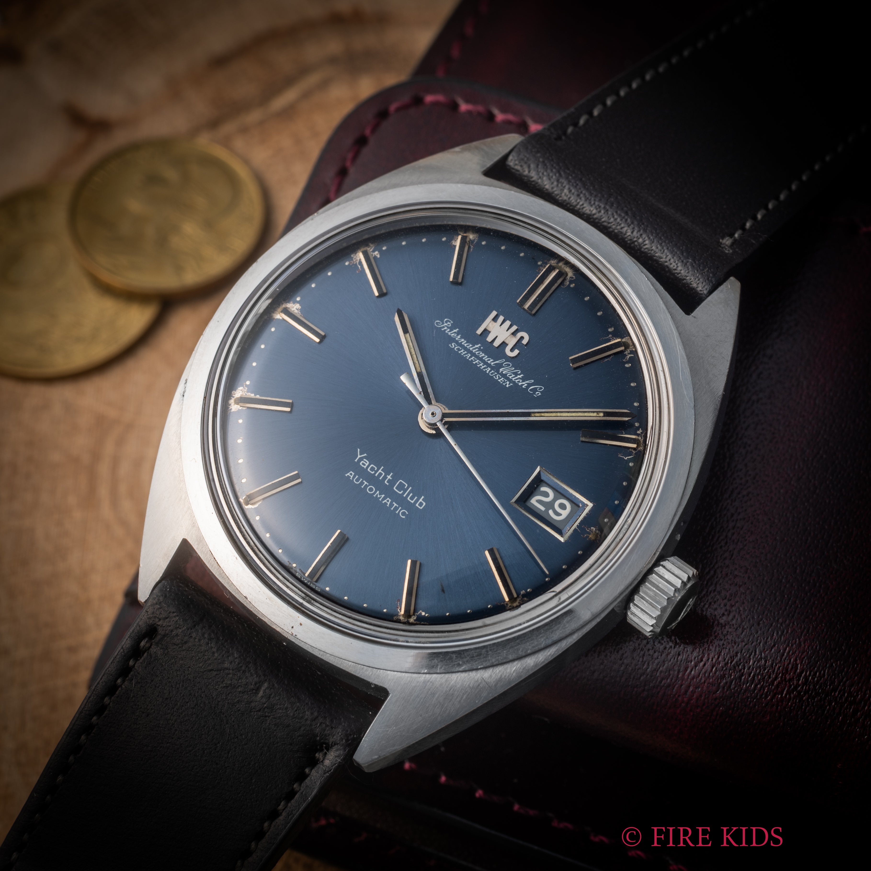 IWC ヨットクラブ 1973年製 ブルーダイヤル Cal.8541B ペラトン式自動巻き