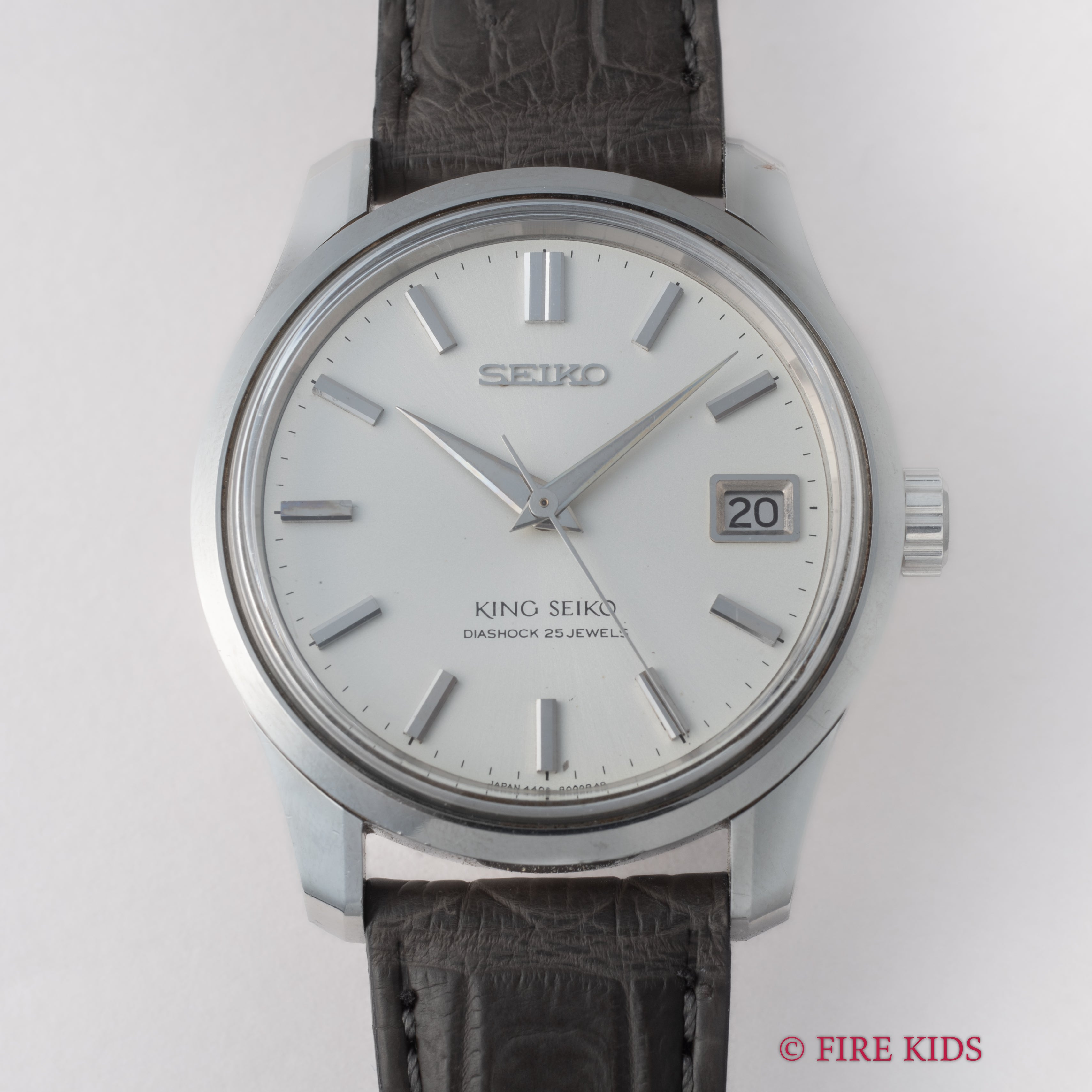 キングセイコー 1966年製 Ref.4402-8000 44KS 手巻 前期型盾メダリオン 箱、タグ、純正尾錠付