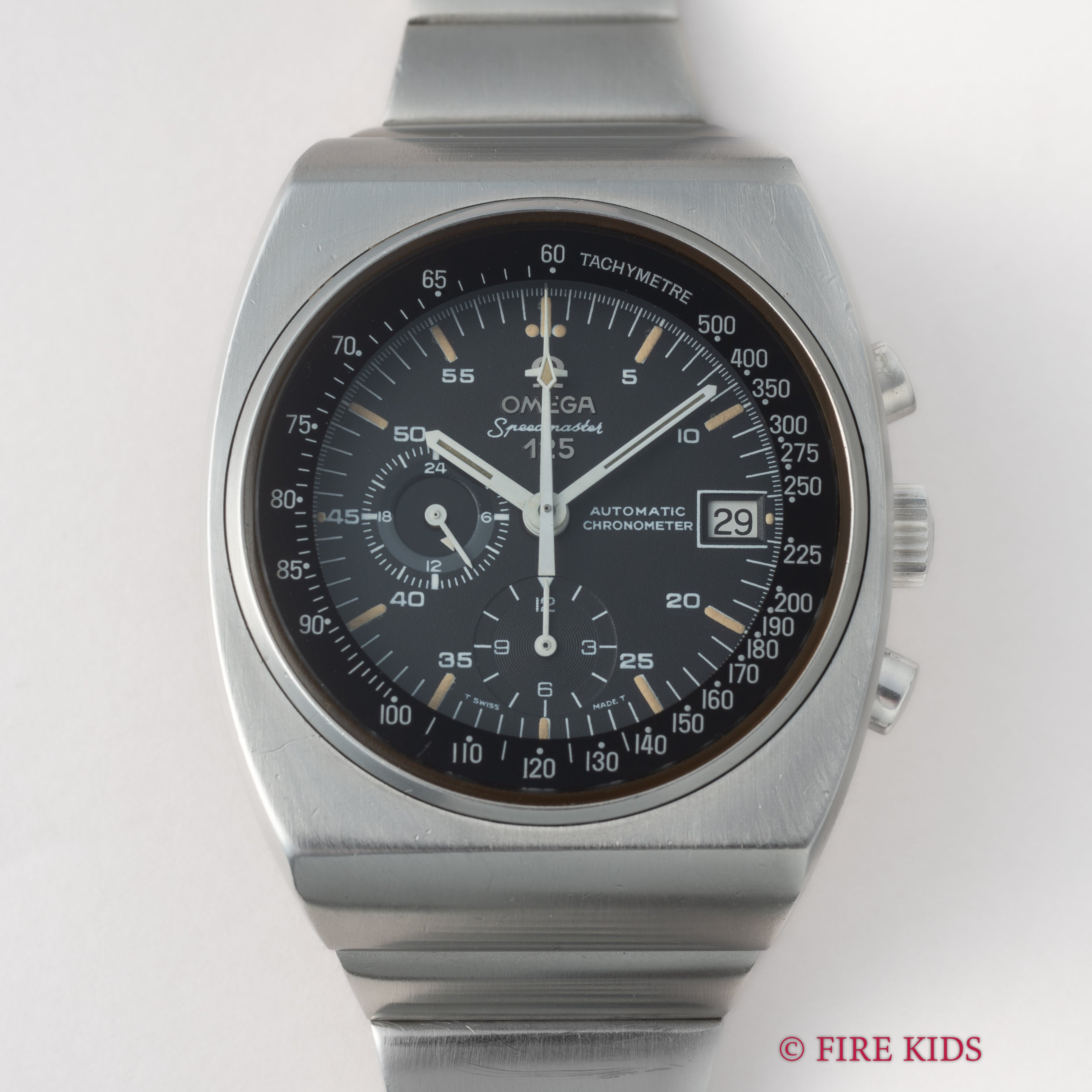 オメガ スピードマスター125 1972年製 オメガ125周年記念モデル 自動巻クロノメーター 箱付き