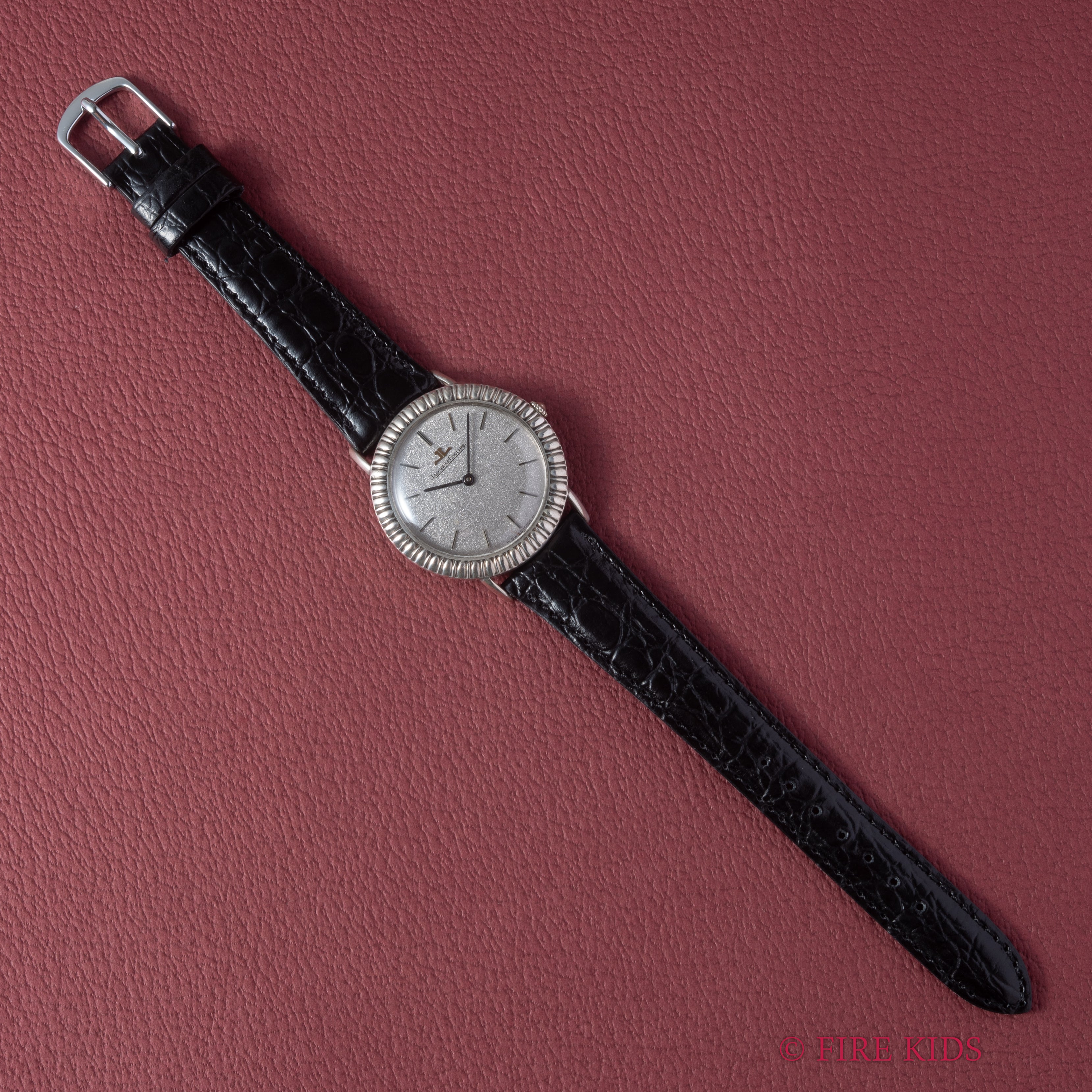 ジャガー・ルクルト ボーグ 銀無垢ケース ドレスウォッチ 1970年代製 手巻 Cal.818/2 箱付き