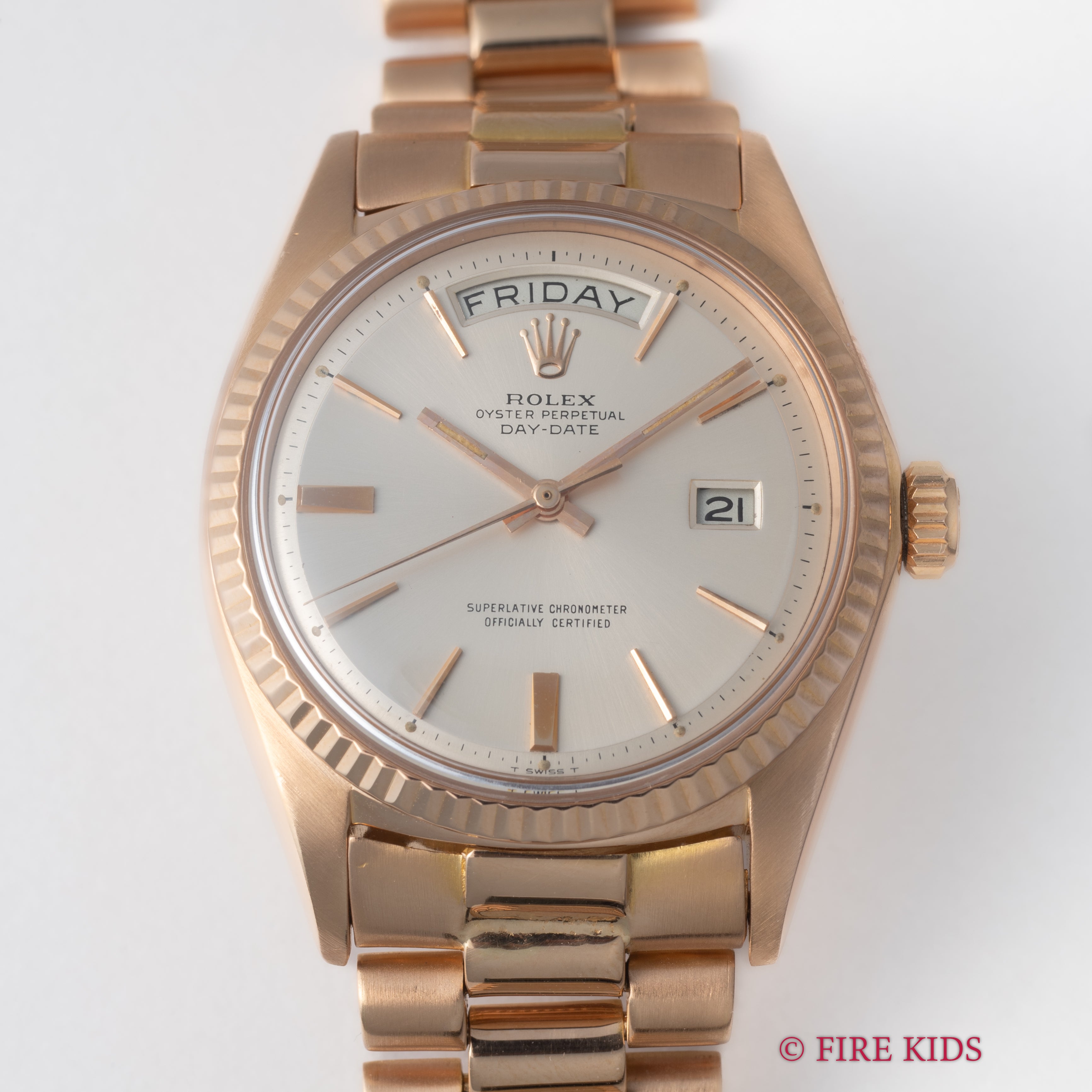 ロレックス 18金無垢ピンクゴールド デイデイト Ref.1803 1967年製 純正18KPGブレス