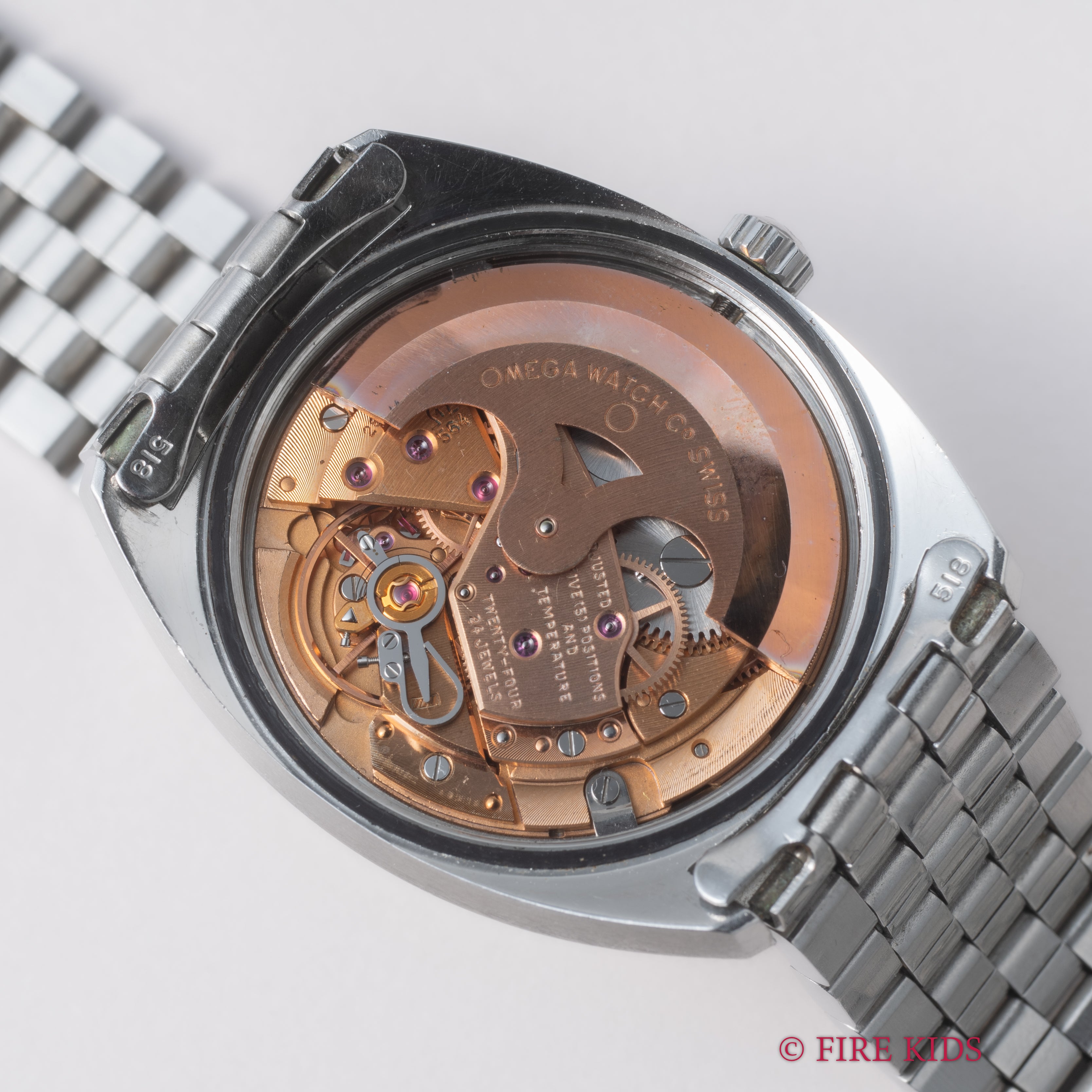 オメガ コンステレーション ジェンタ グレーダイヤル 1969年製 純正ブレス付き 自動巻クロノメーター