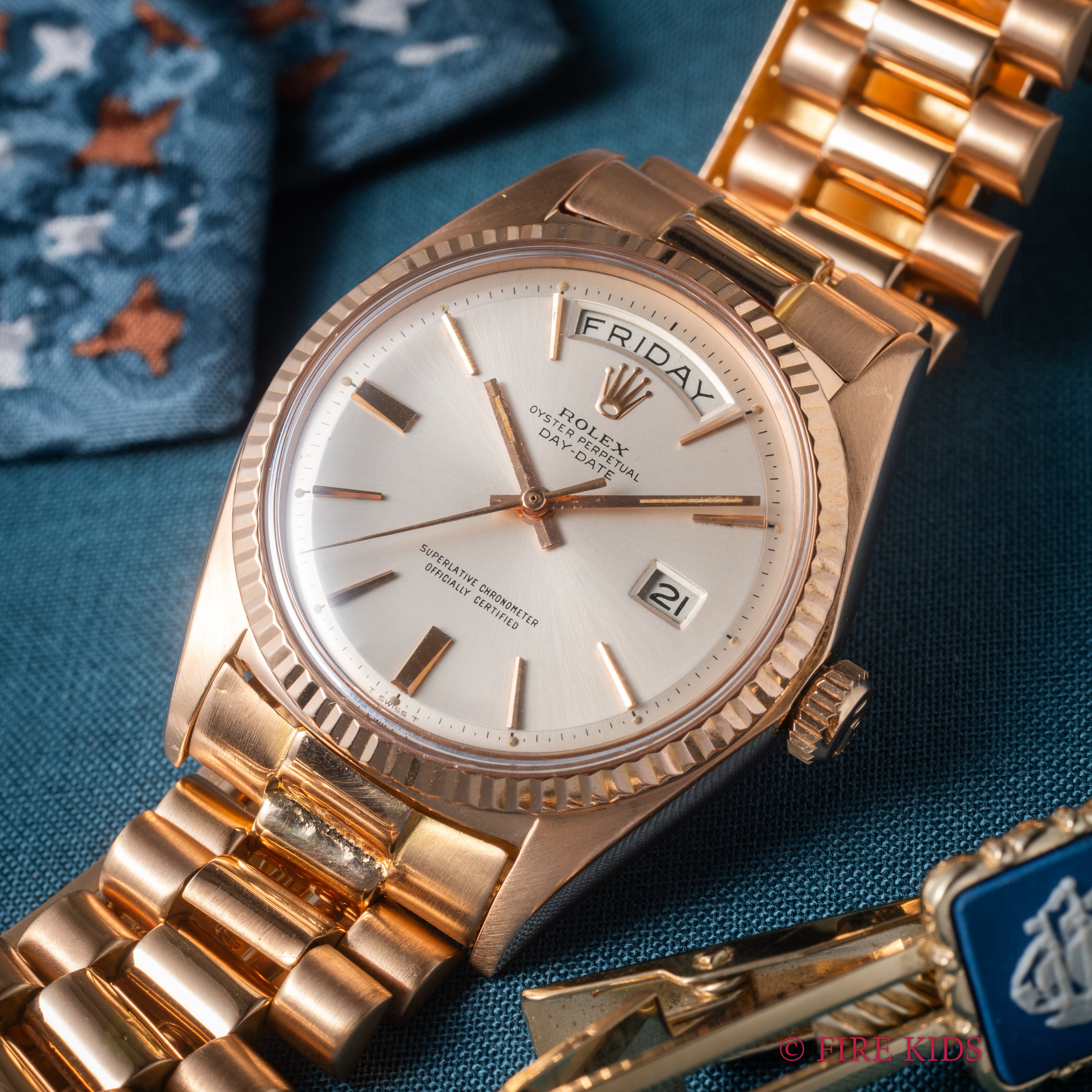 ロレックス 18金無垢ピンクゴールド デイデイト Ref.1803 1967年製 純正18KPGブレス