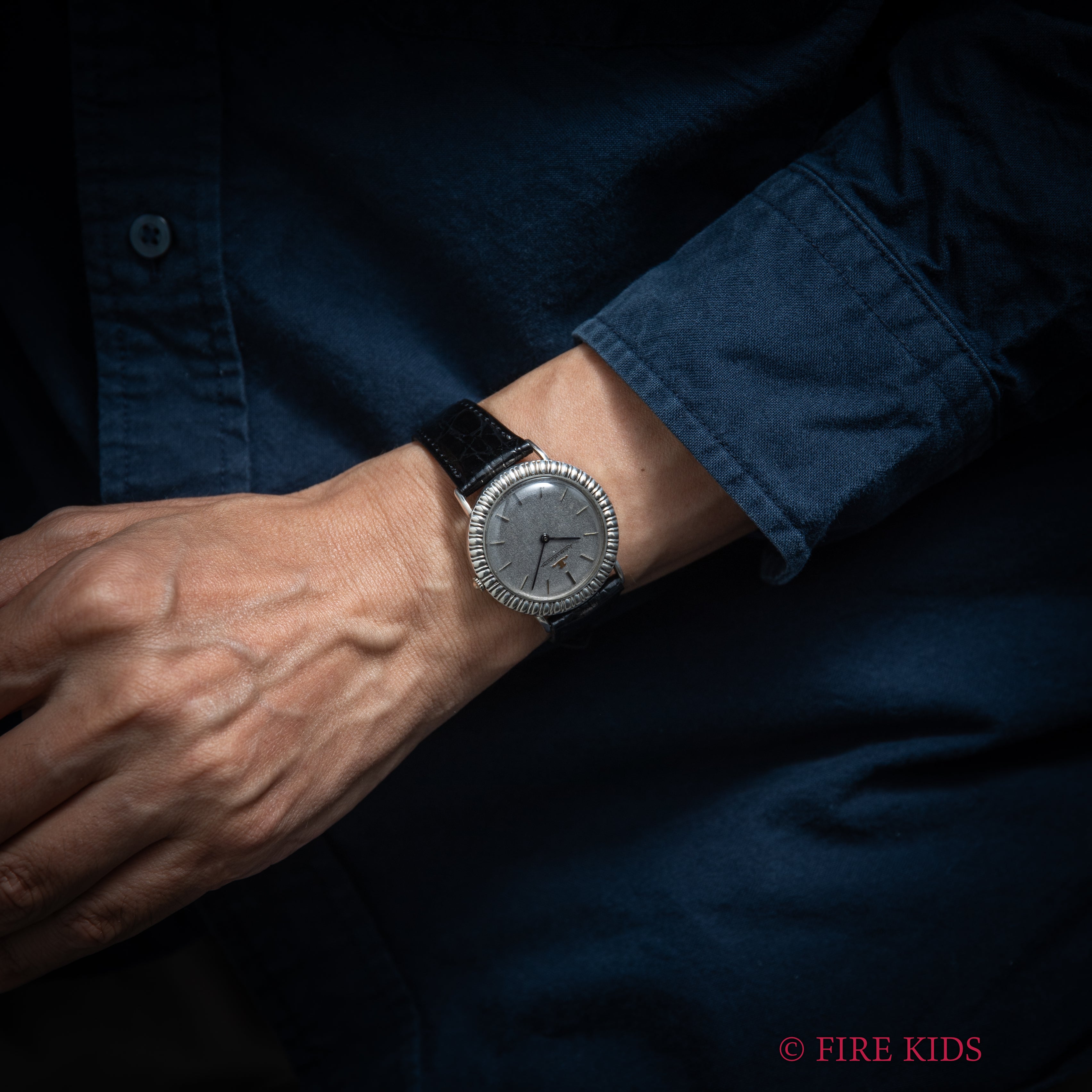 ジャガー・ルクルト ボーグ 銀無垢ケース ドレスウォッチ 1970年代製 手巻 Cal.818/2 箱付き