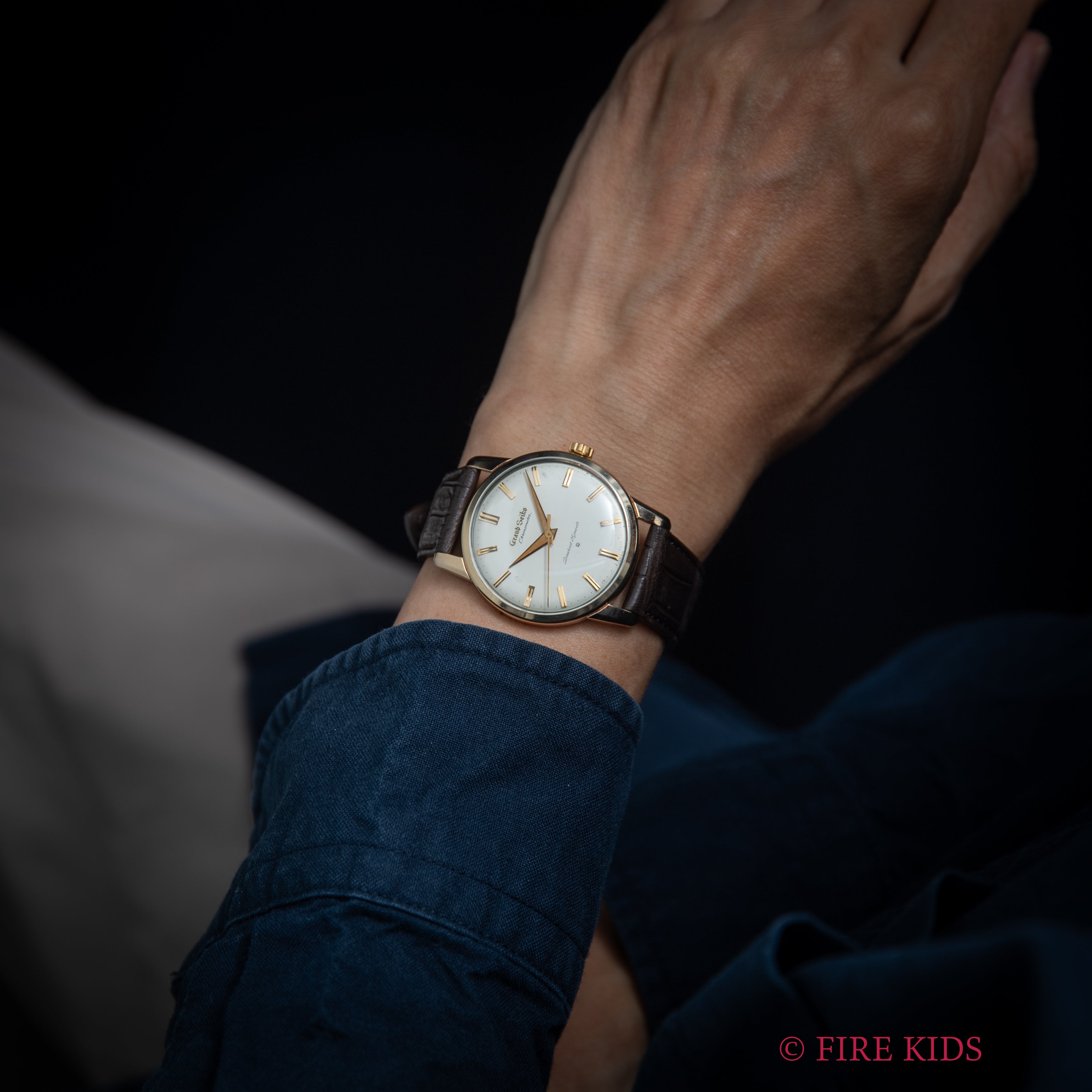 グランドセイコー ファーストモデル 歩度証明書 箱 尾錠 タグ付 1963年製 アップライト文字盤 Ref.J14070GS