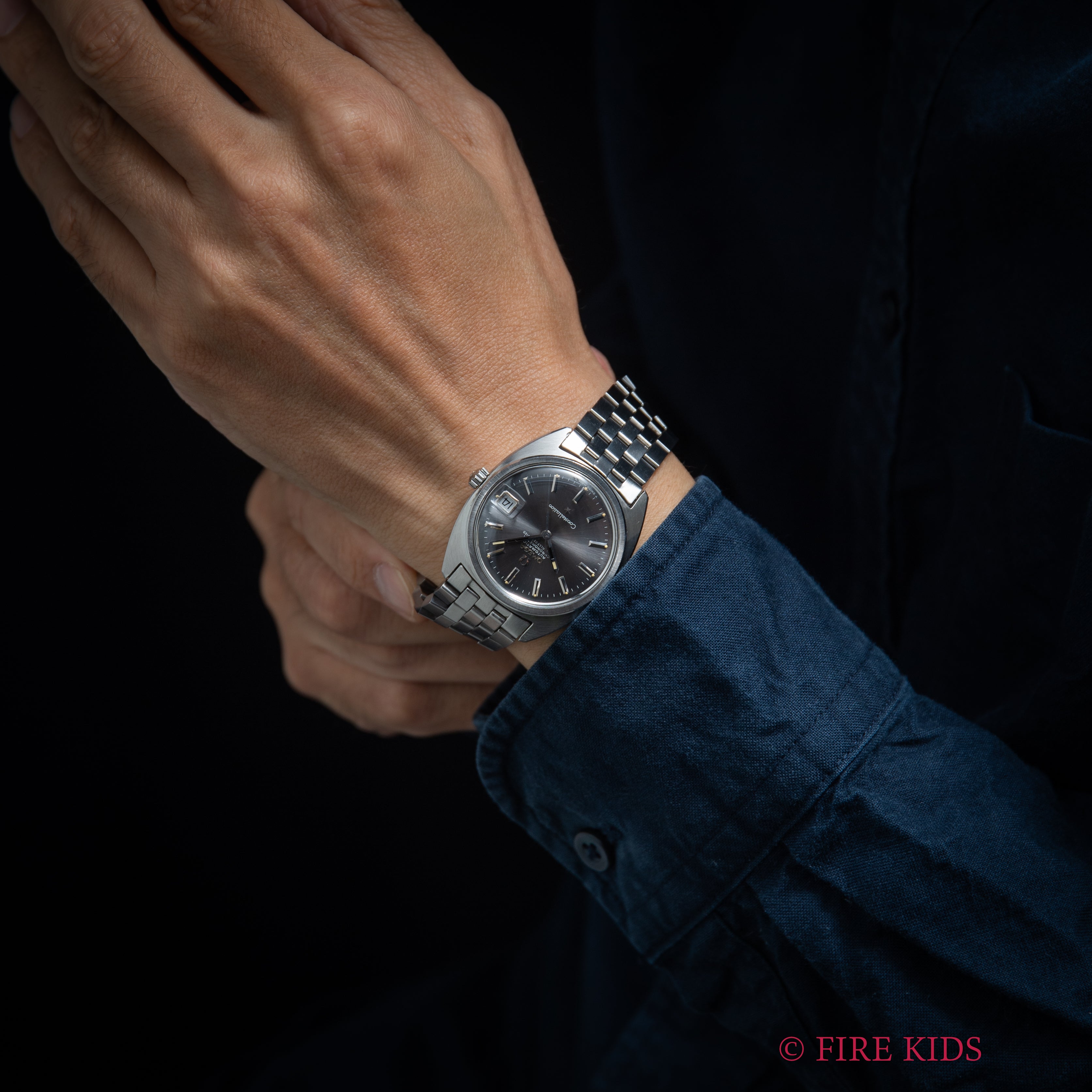 オメガ コンステレーション ジェンタ グレーダイヤル 1969年製 純正ブレス付き 自動巻クロノメーター