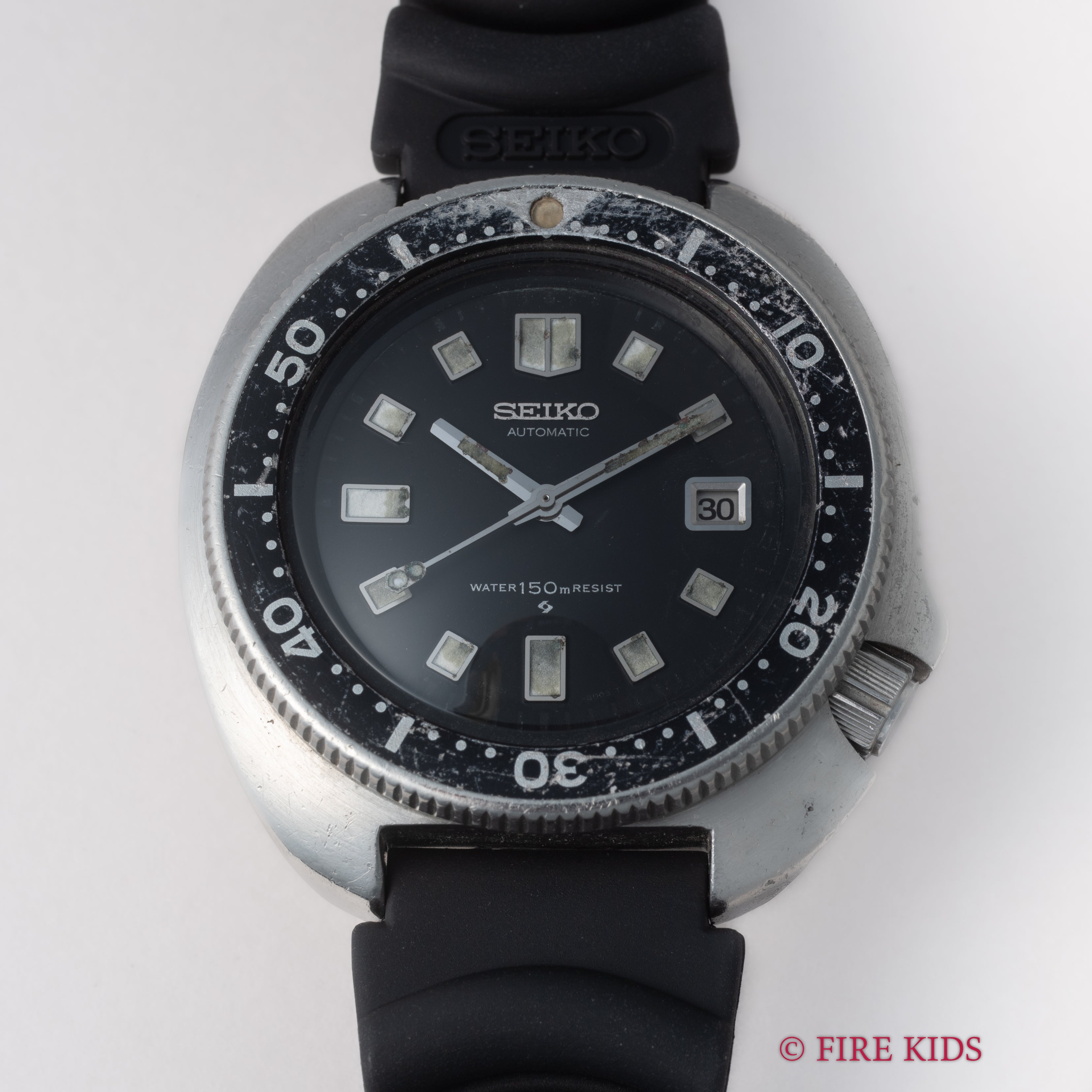 セイコー 150mダイバー 2nd後期最初期型 ウエムラダイバー 1970年製(昭和45年製) 自動巻き Ref.6105-8110