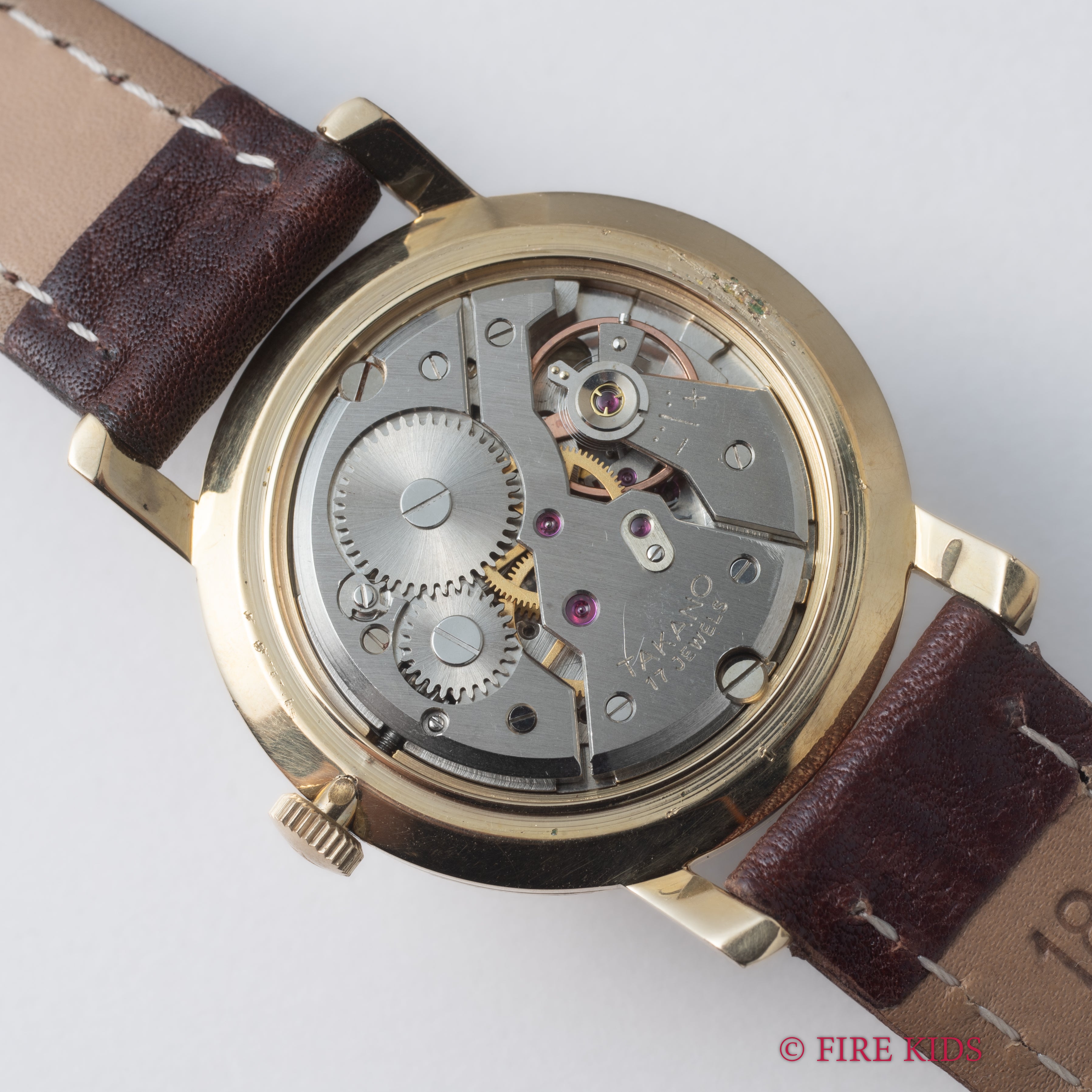 タカノ 1950年代製 ラウンド TGPケース ナショナル 企業物 手巻き