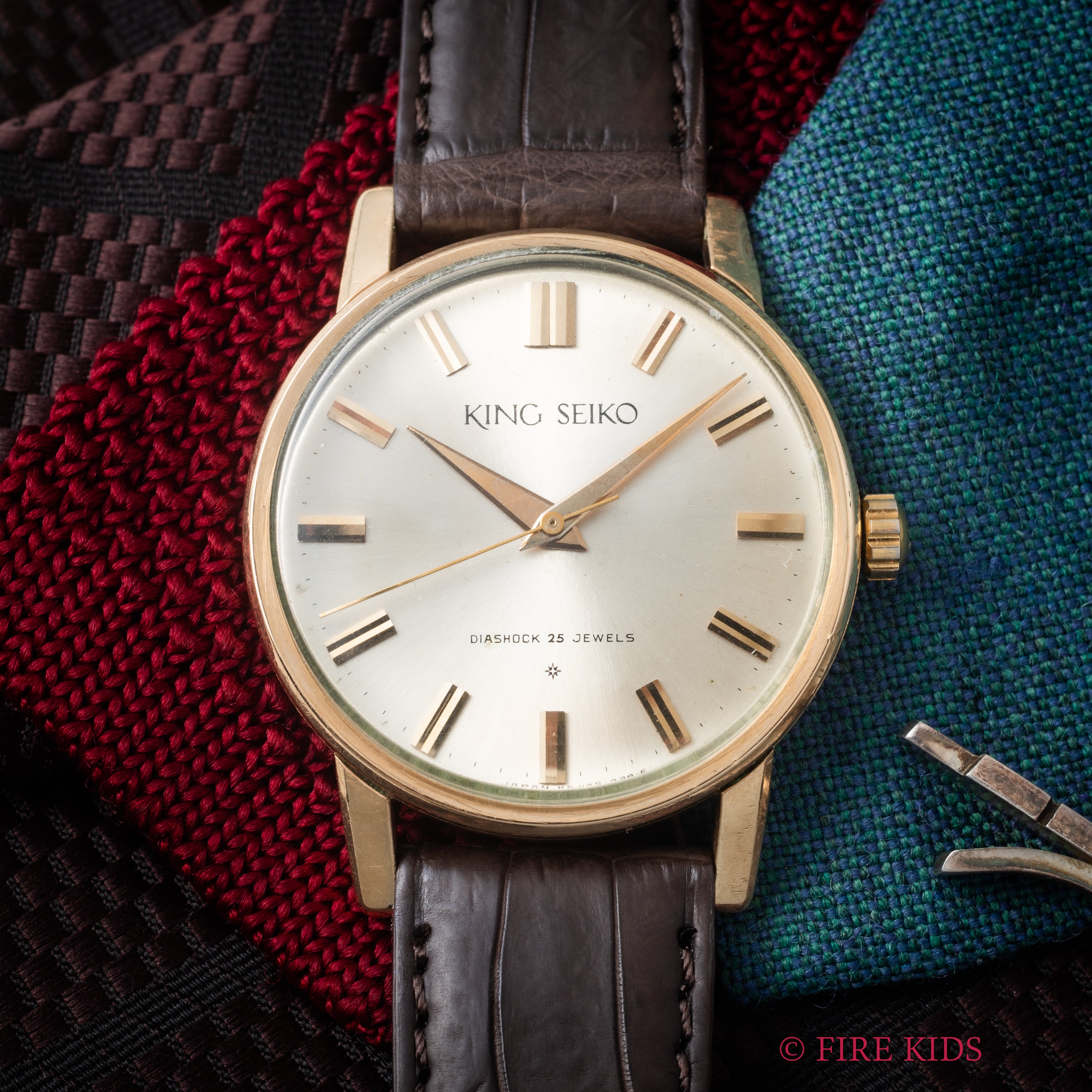 キングセイコーファーストモデル 1961年製 金張り Ref. J14102E KS SDダイヤル