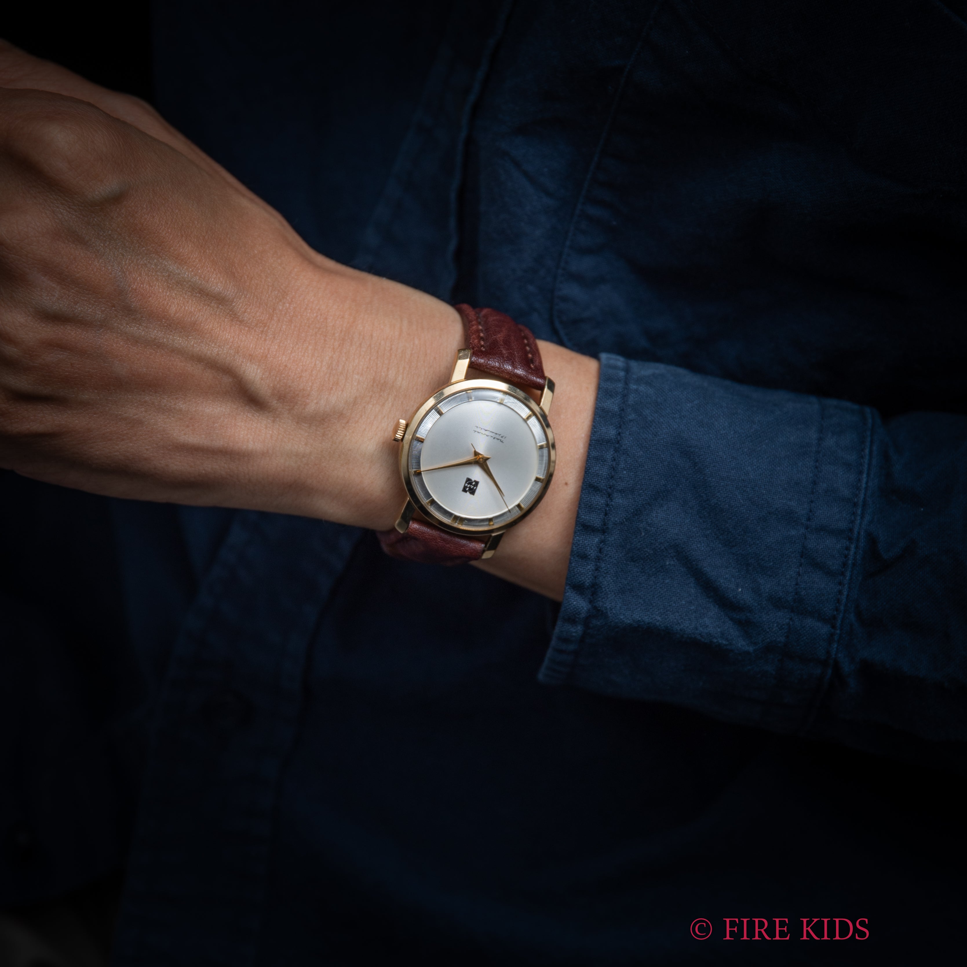 タカノ 1950年代製 ラウンド TGPケース ナショナル 企業物 手巻き