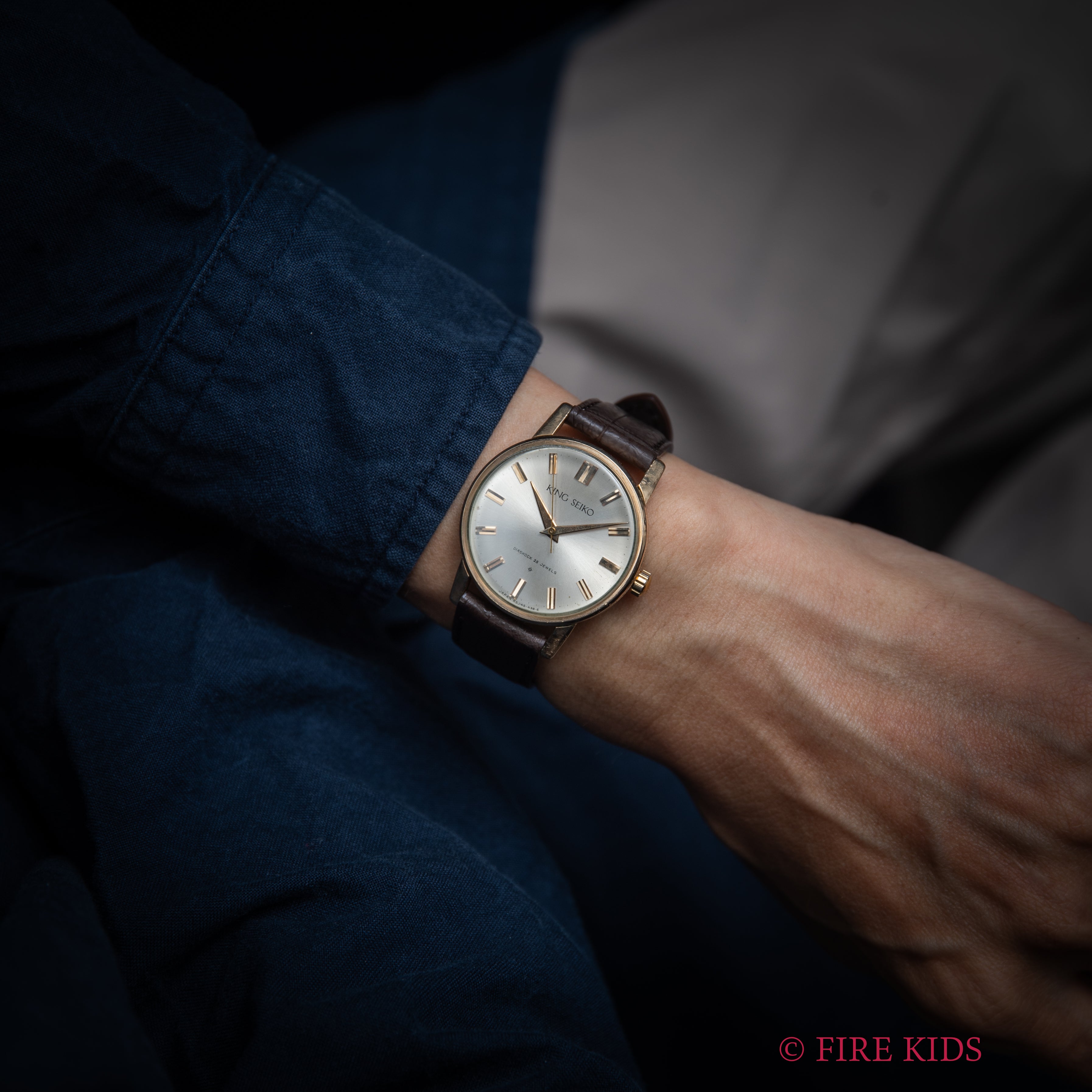 キングセイコーファーストモデル 1961年製 金張り Ref. J14102E KS SDダイヤル