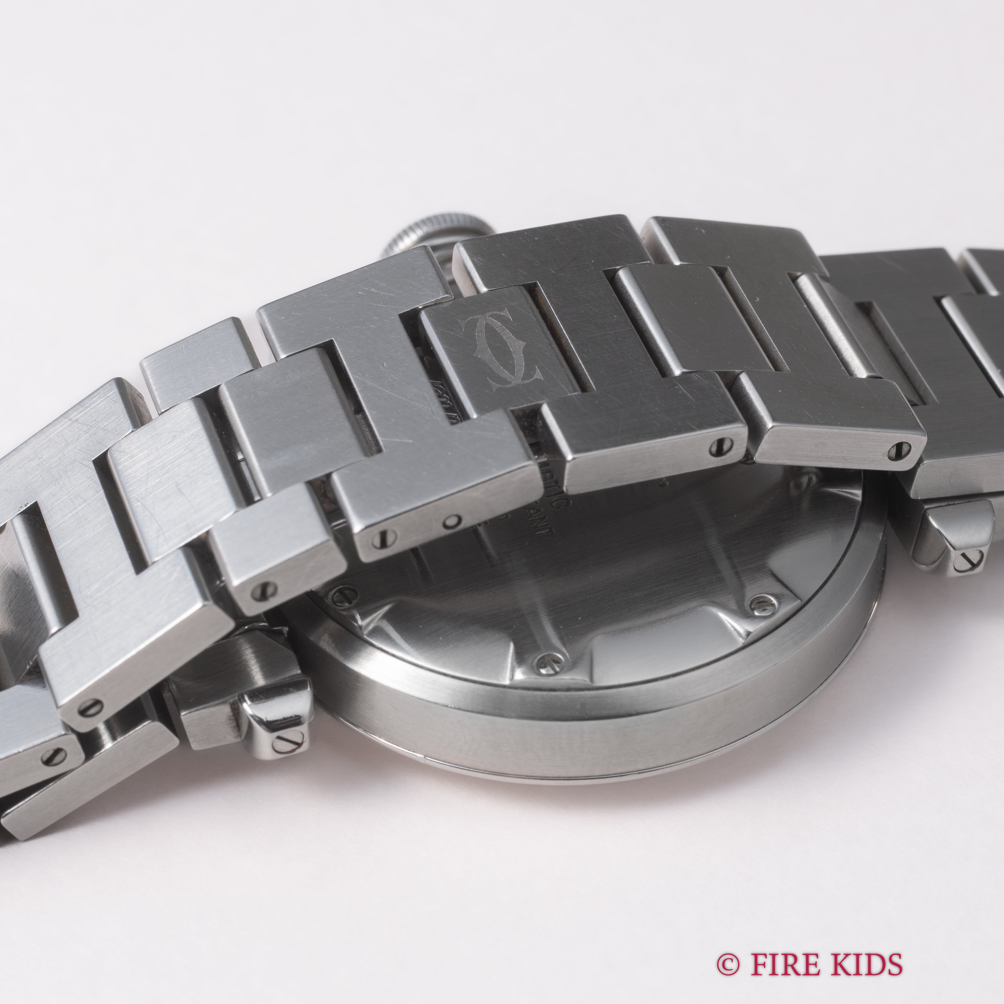 カルティエ パシャC ブラックダイヤル 1999年販売ギャラ付 自動巻 トリチウム夜光