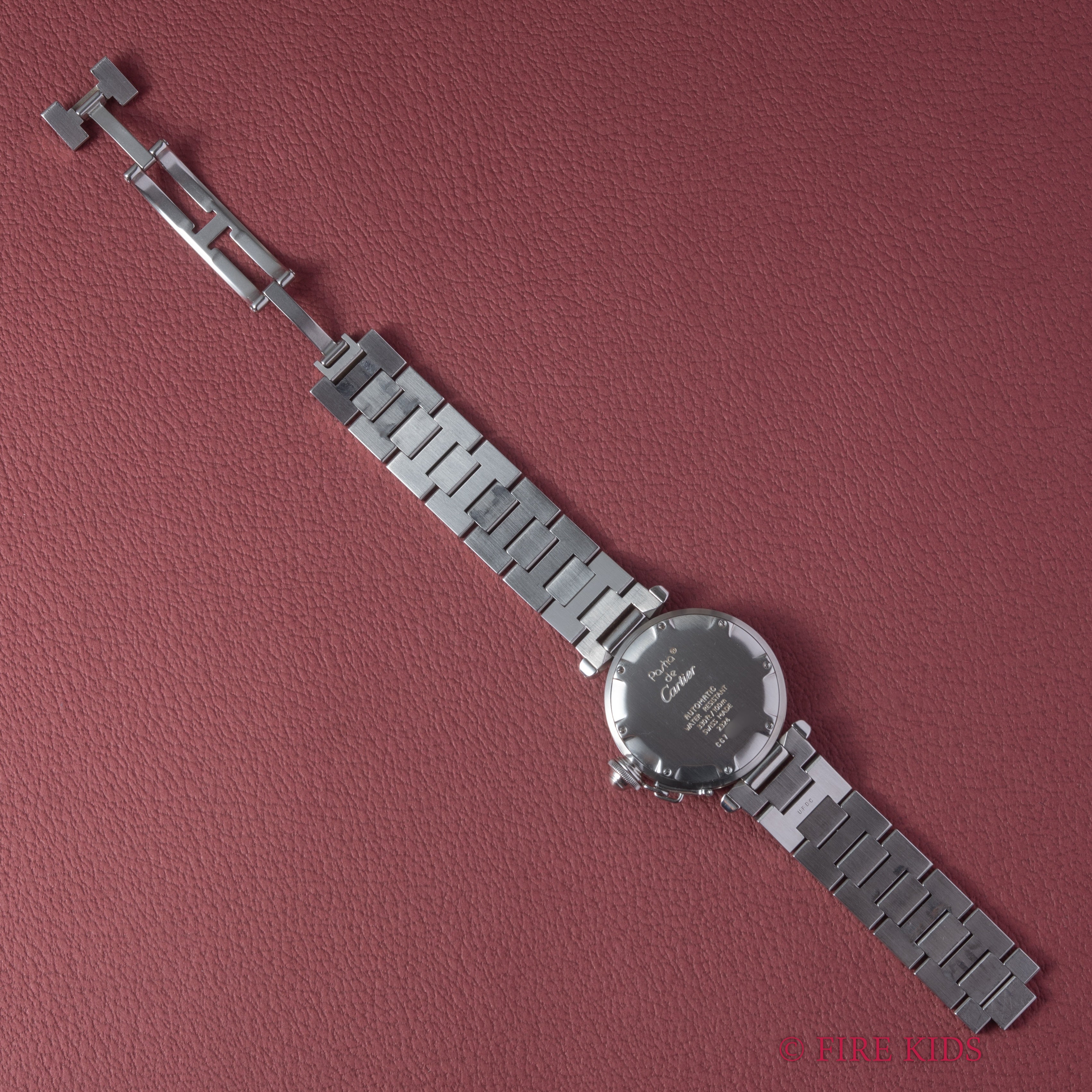 カルティエ パシャC ブラックダイヤル 1999年販売ギャラ付 自動巻 トリチウム夜光