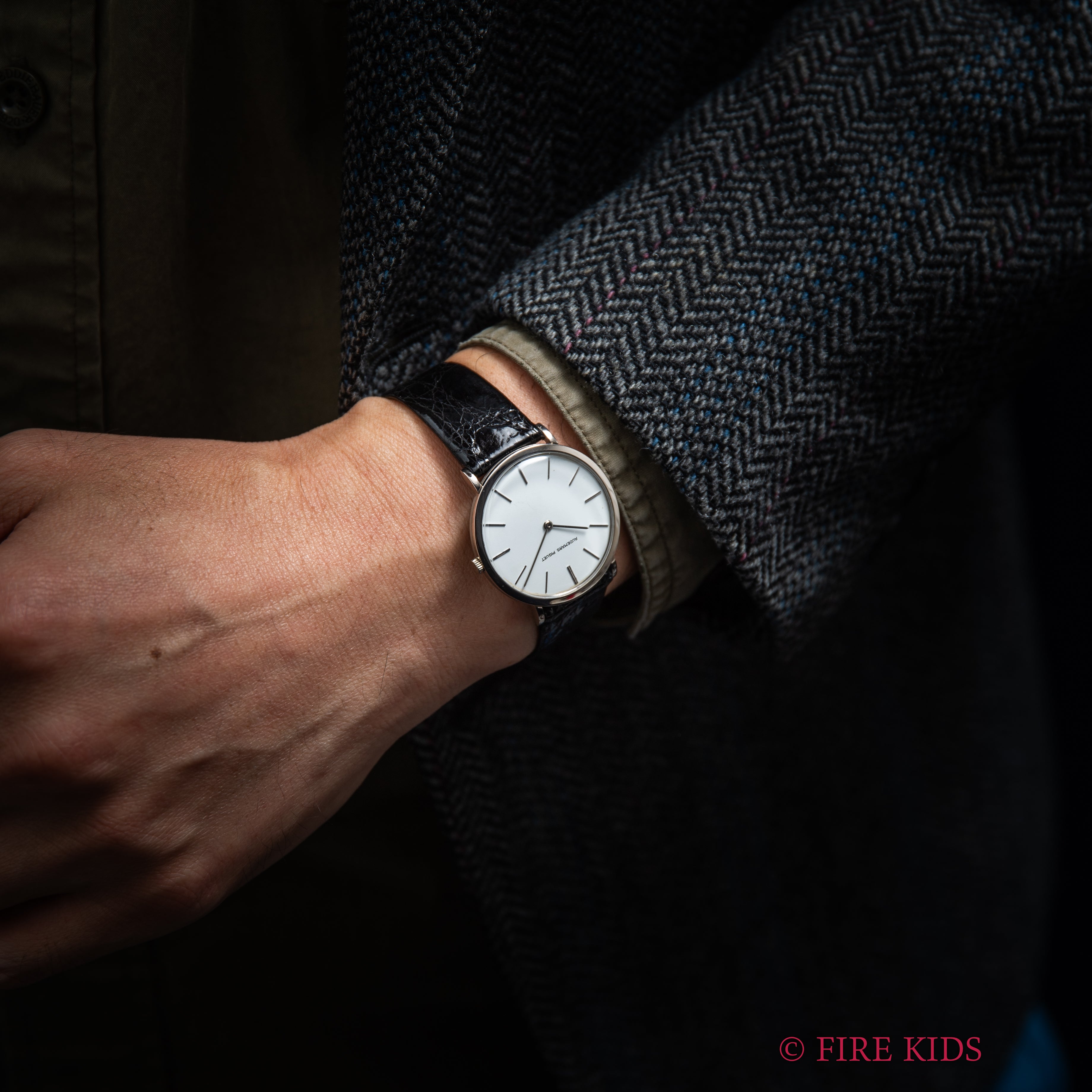 オーデマ・ピゲ 18金無垢ホワイトゴールドケース エクストラフラット 1970年代製