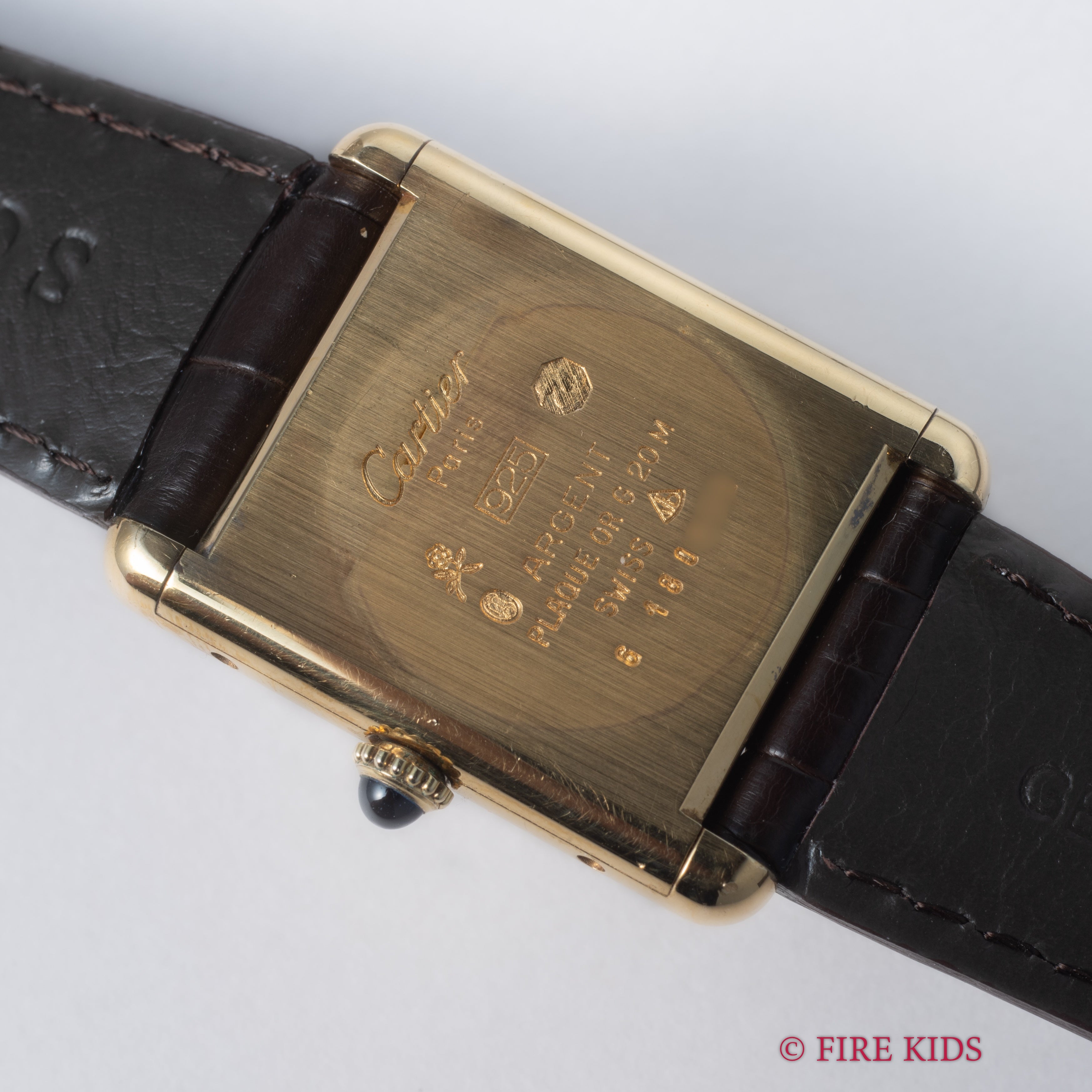 カルティエ マストタンク LMサイズ アイボリーローマン 手巻き 1980年代製 箱・ギャランティー付