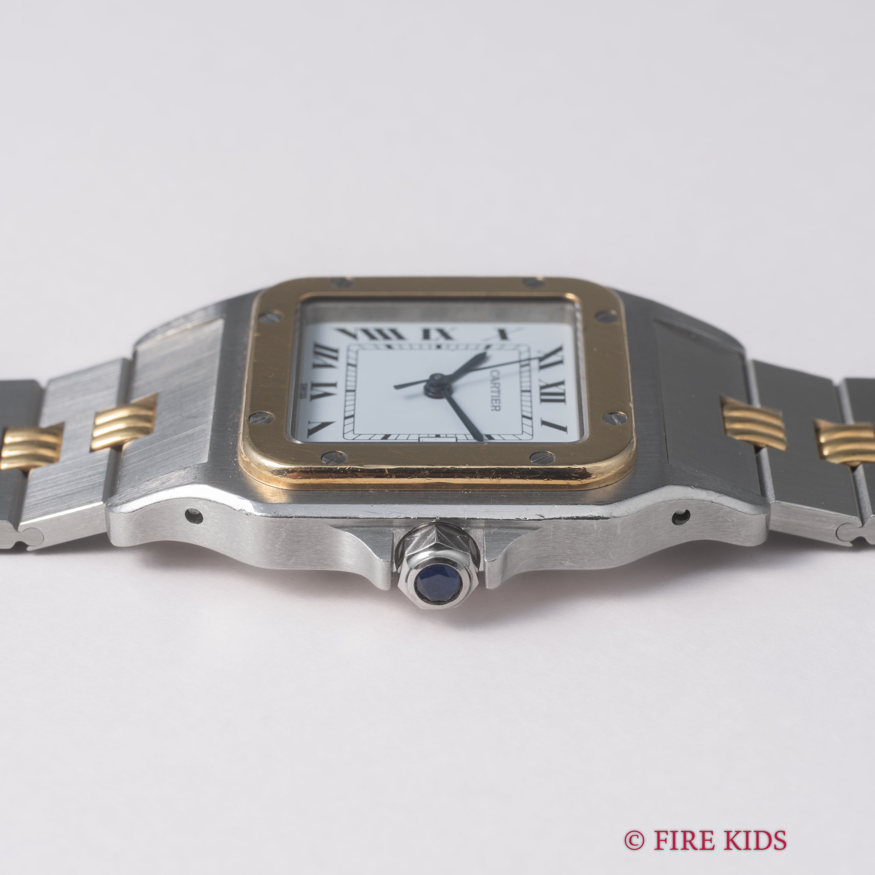 カルティエ サントス LMサイズ コンビ 1980年代製 ゴドロンブレス