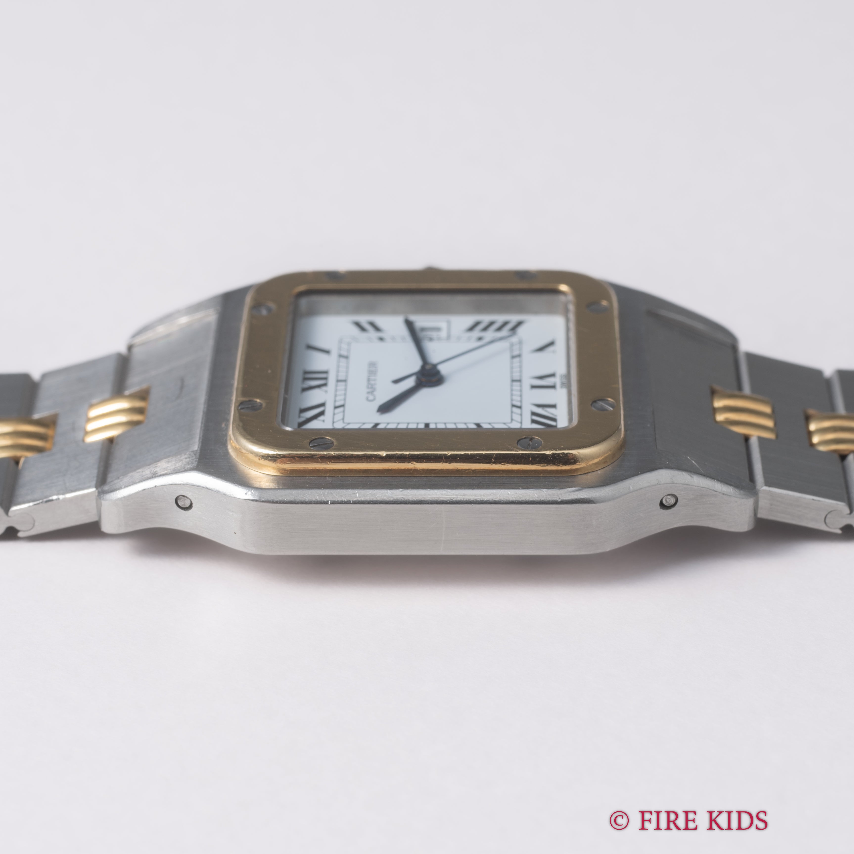 カルティエ サントス LMサイズ コンビ 1980年代製 ゴドロンブレス