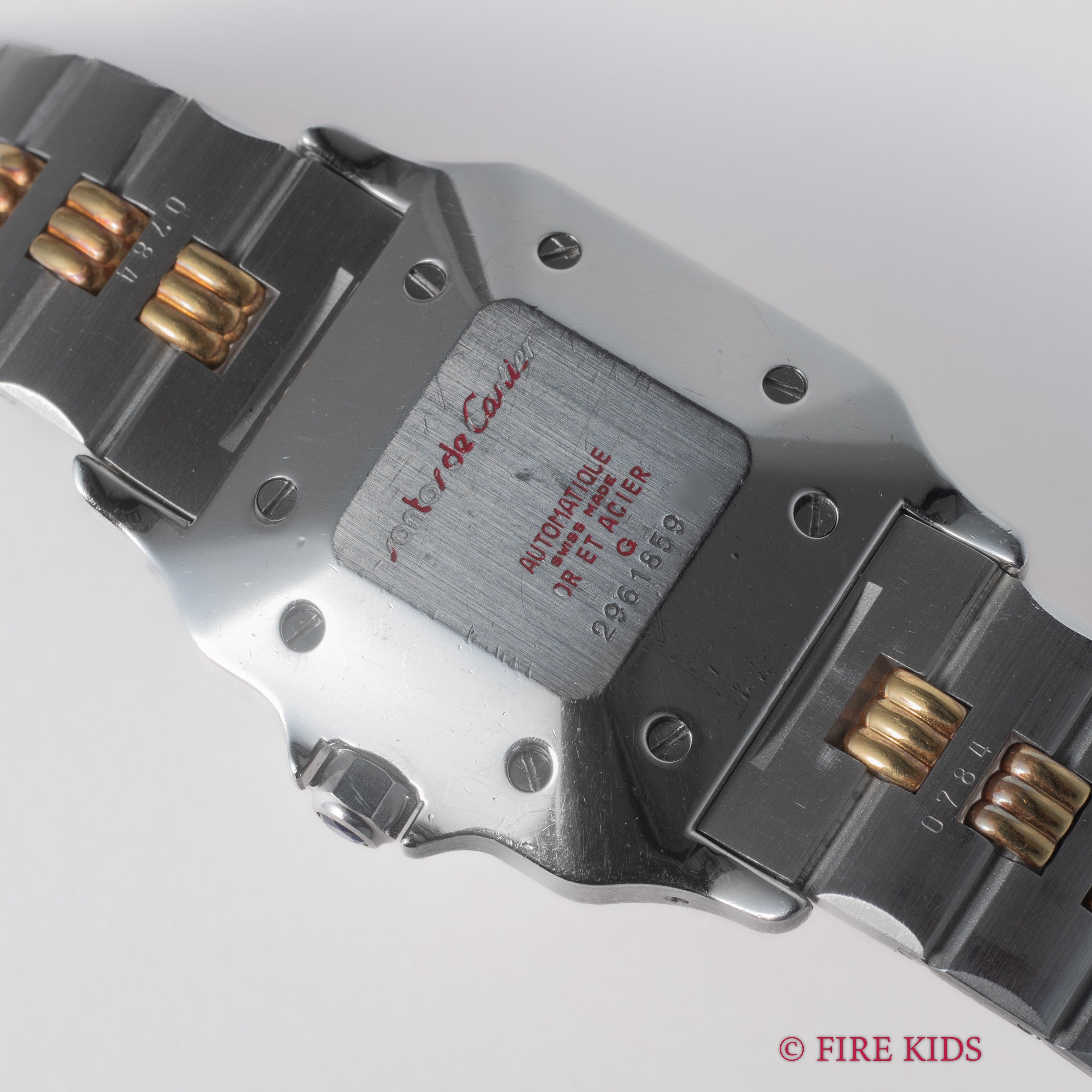 カルティエ サントス LMサイズ コンビ 1980年代製 ゴドロンブレス