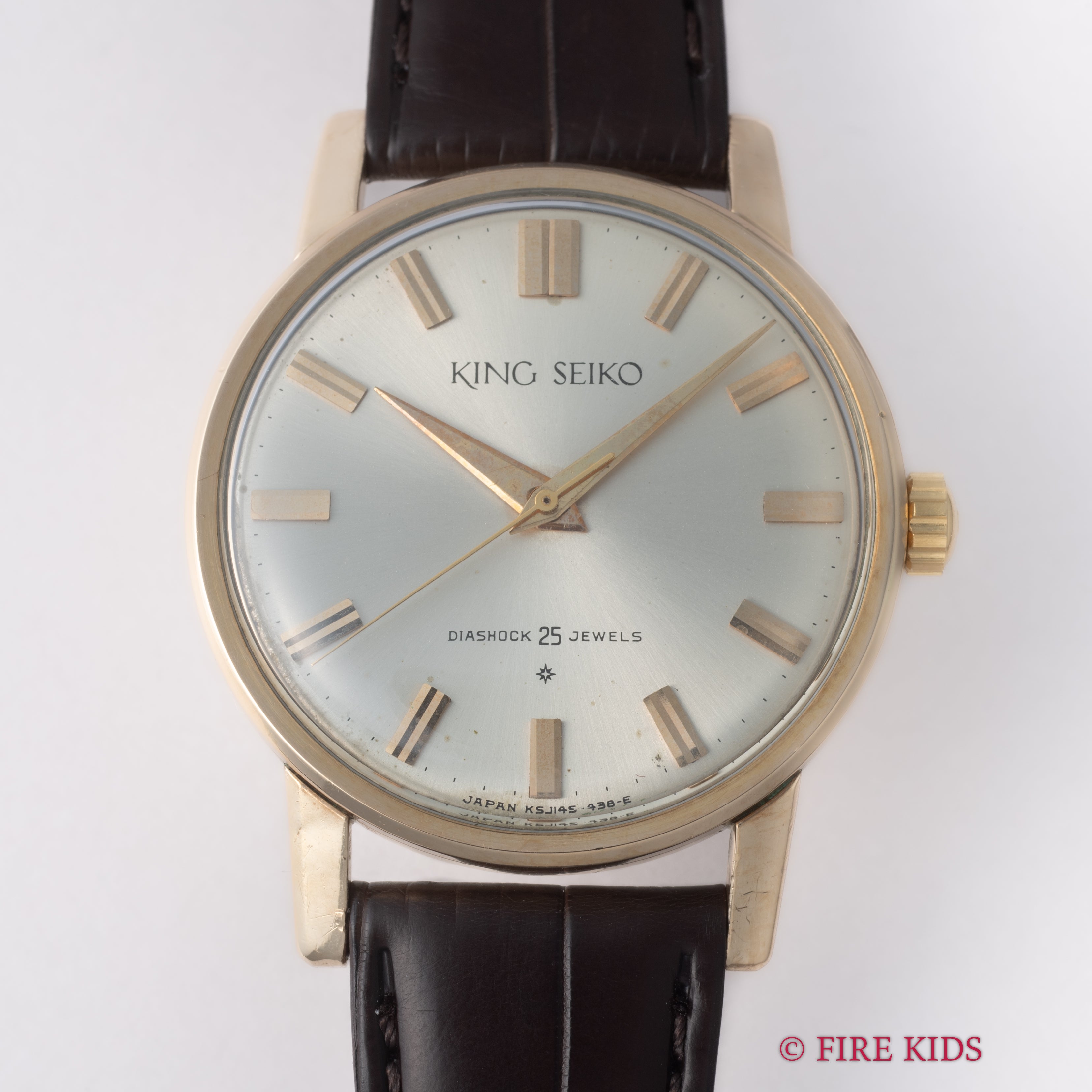 キングセイコーファーストモデル 1961年製 100ミクロン金張り Ref. J14102 KS