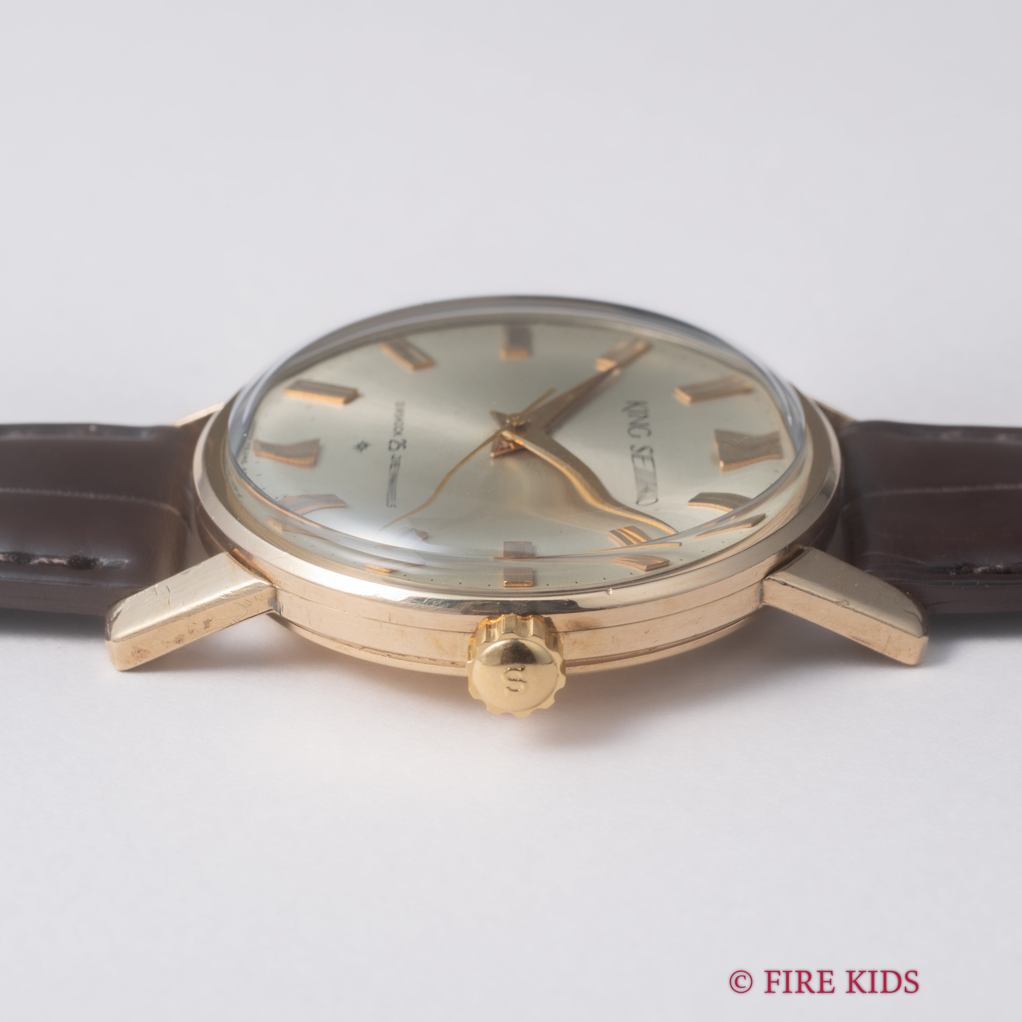 キングセイコーファーストモデル 1961年製 100ミクロン金張り Ref. J14102 KS