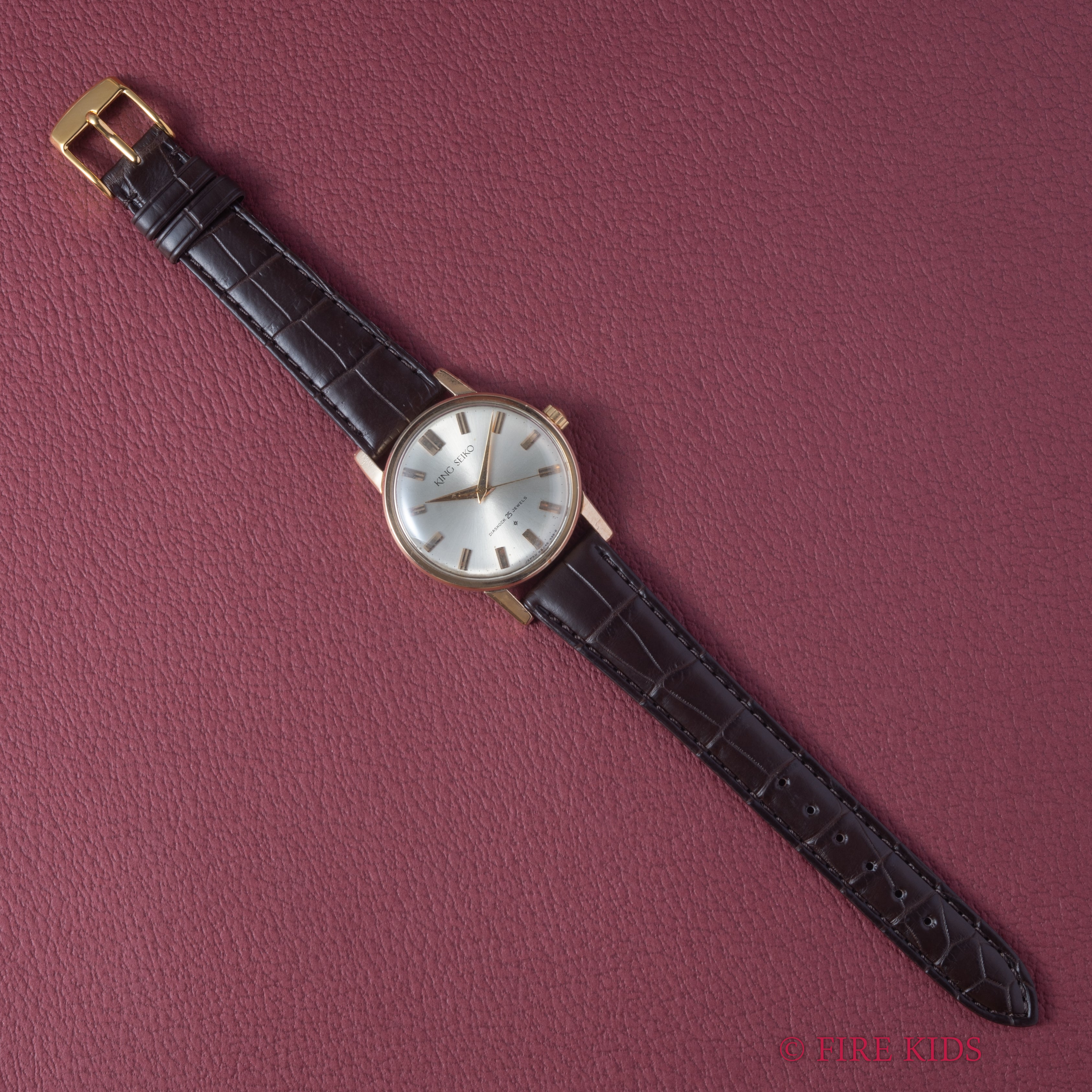 キングセイコーファーストモデル 1961年製 100ミクロン金張り Ref. J14102 KS