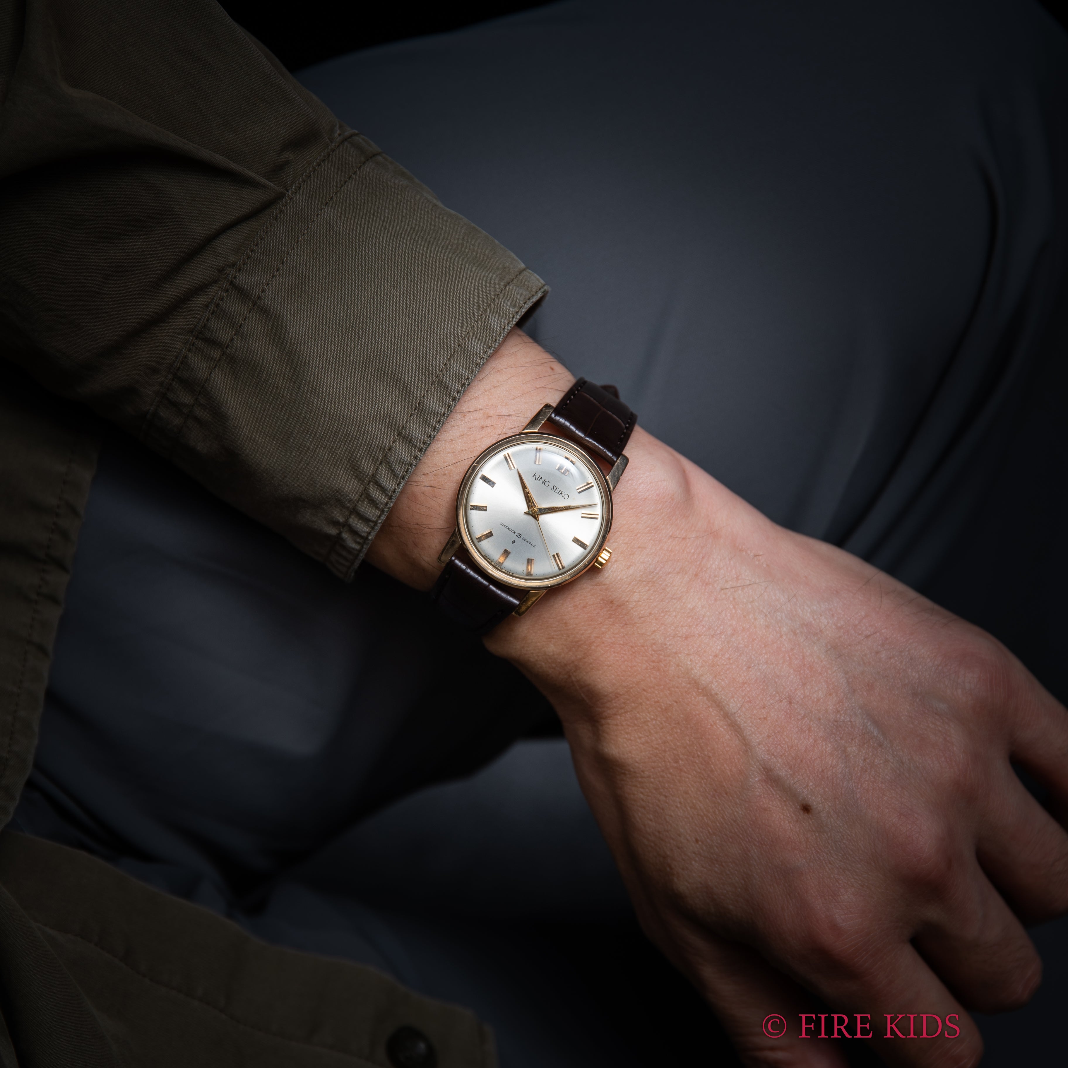 キングセイコーファーストモデル 1961年製 100ミクロン金張り Ref. J14102 KS