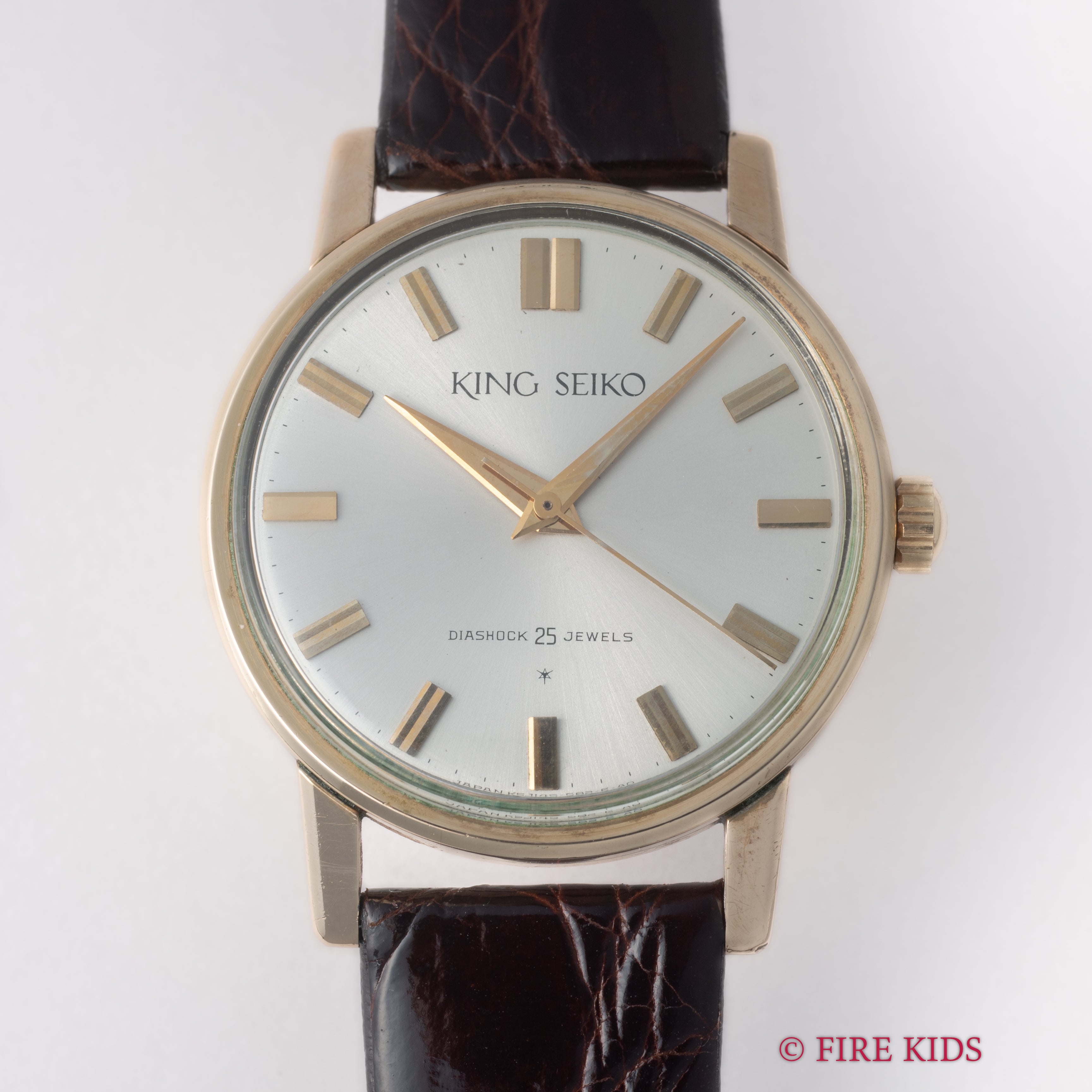 キングセイコーファーストモデル 1963年製 100ミクロン金張り Ref. J14102 KS