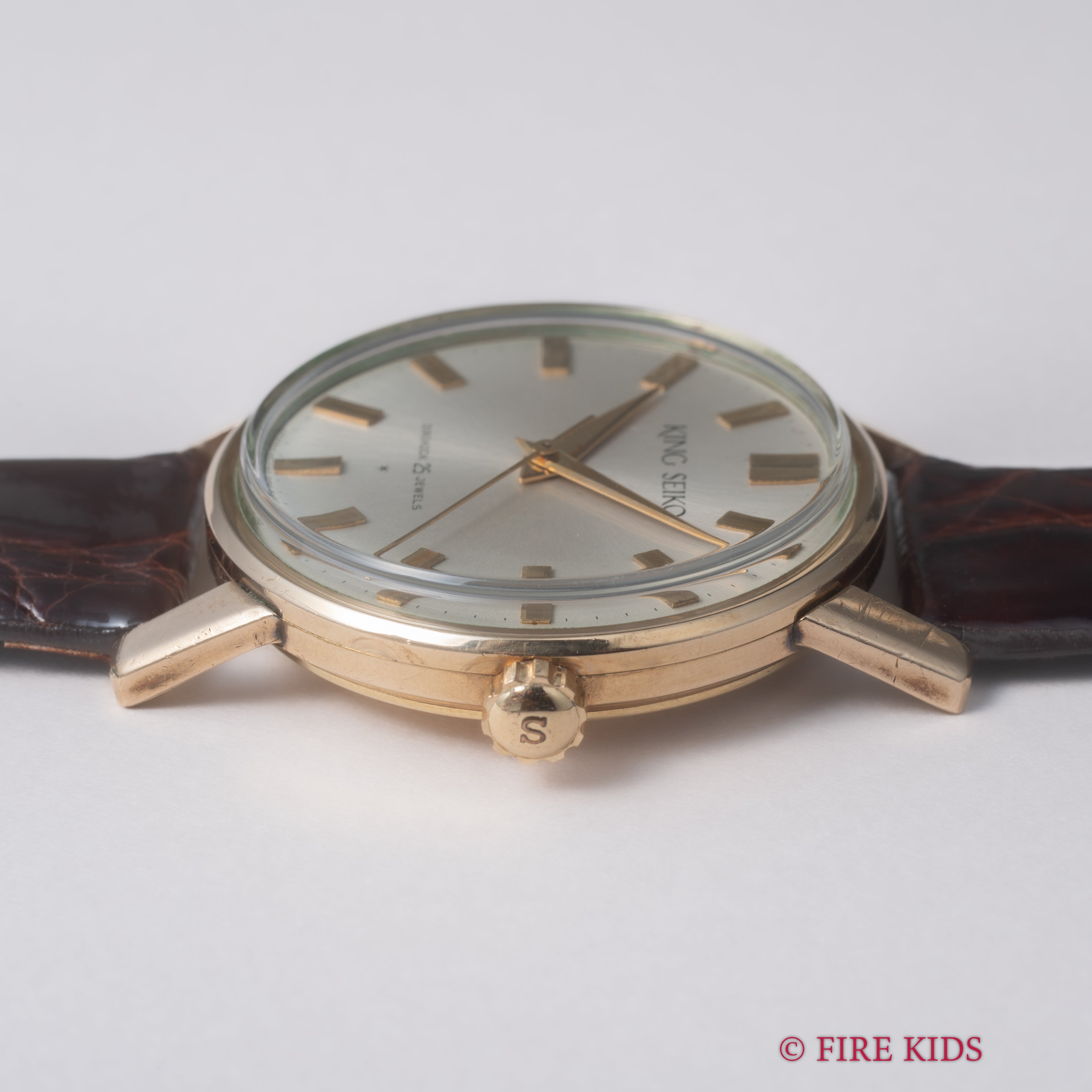 キングセイコーファーストモデル 1963年製 100ミクロン金張り Ref. J14102 KS